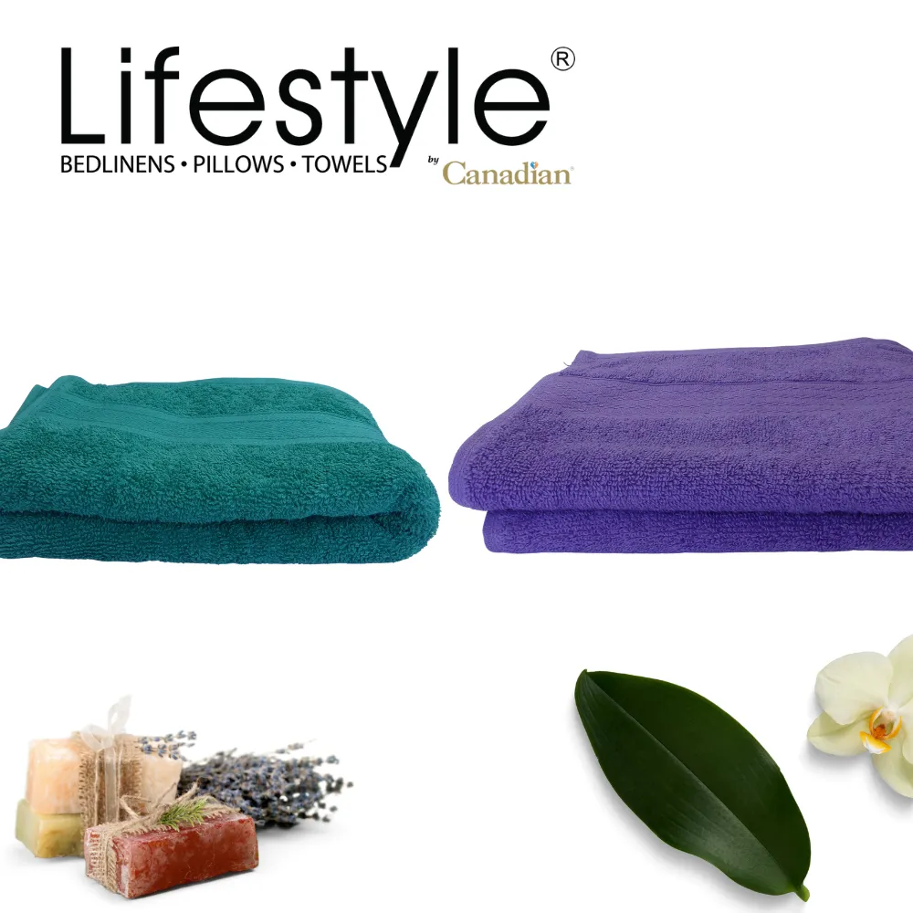 Lifestyle by Canadian T7-Cotton Bath Towels Assorted Colors