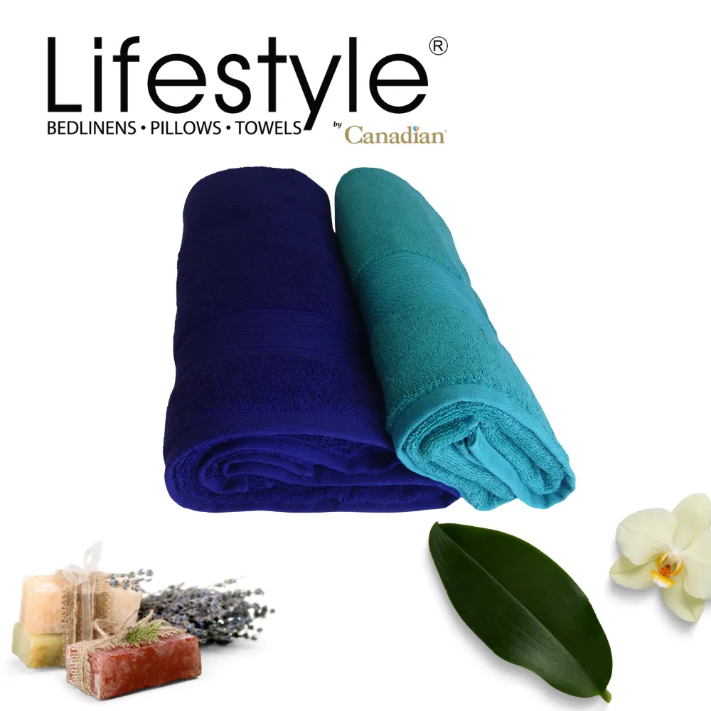 Lifestyle by Canadian T7-Cotton Bath Towels Assorted Colors