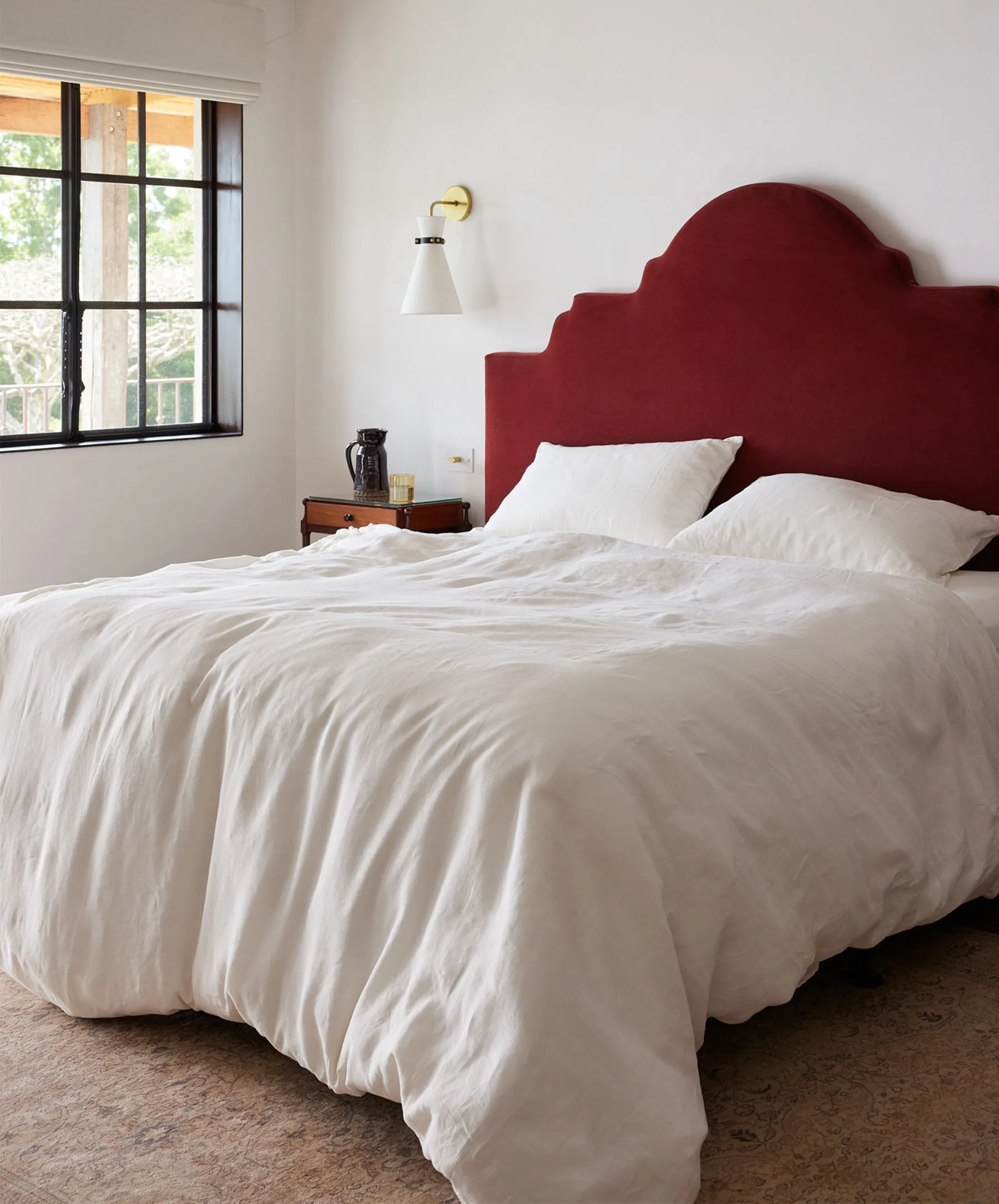 Linen Duvet Cover Set - Ivory