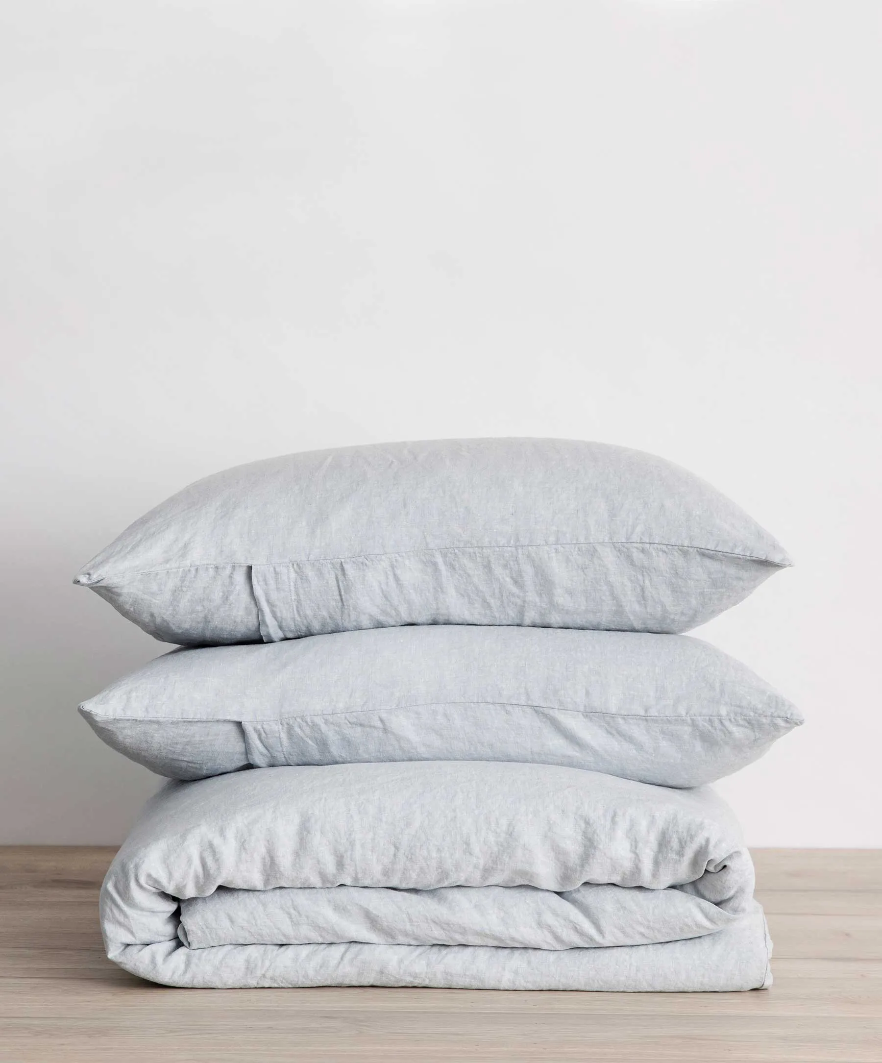 Linen Duvet Cover Set - Sky