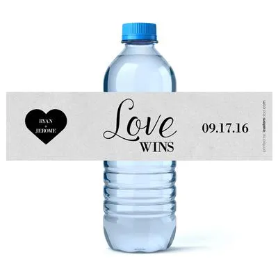 Love Wins Water Bottle Labels