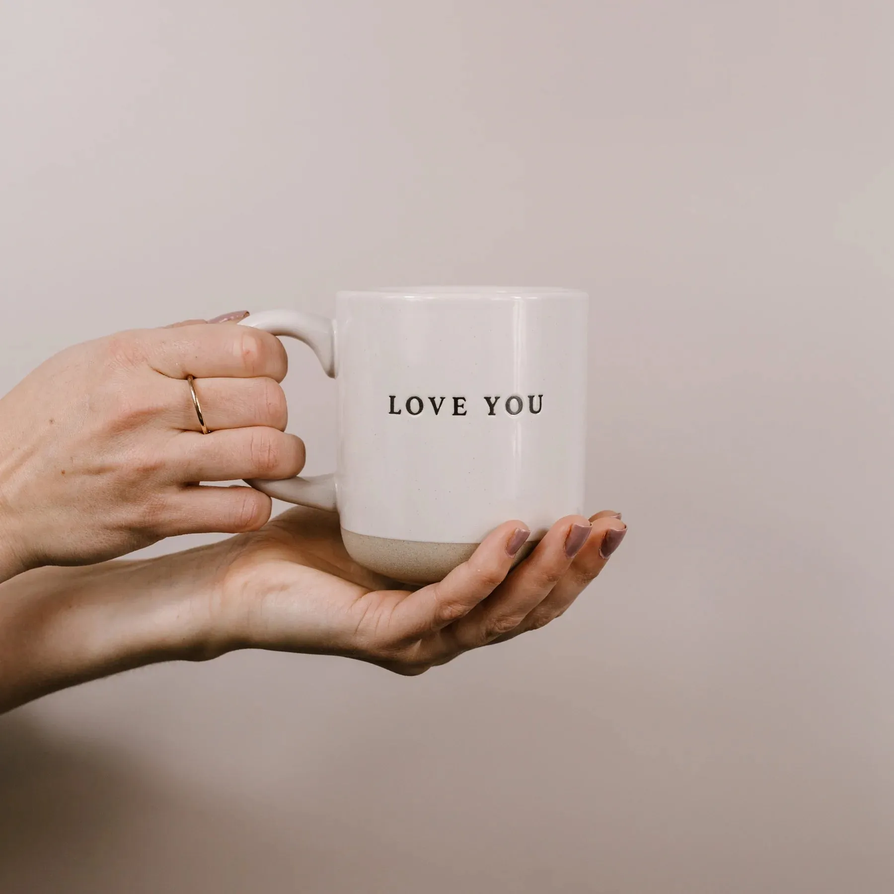 Love You Stoneware Coffee Mug