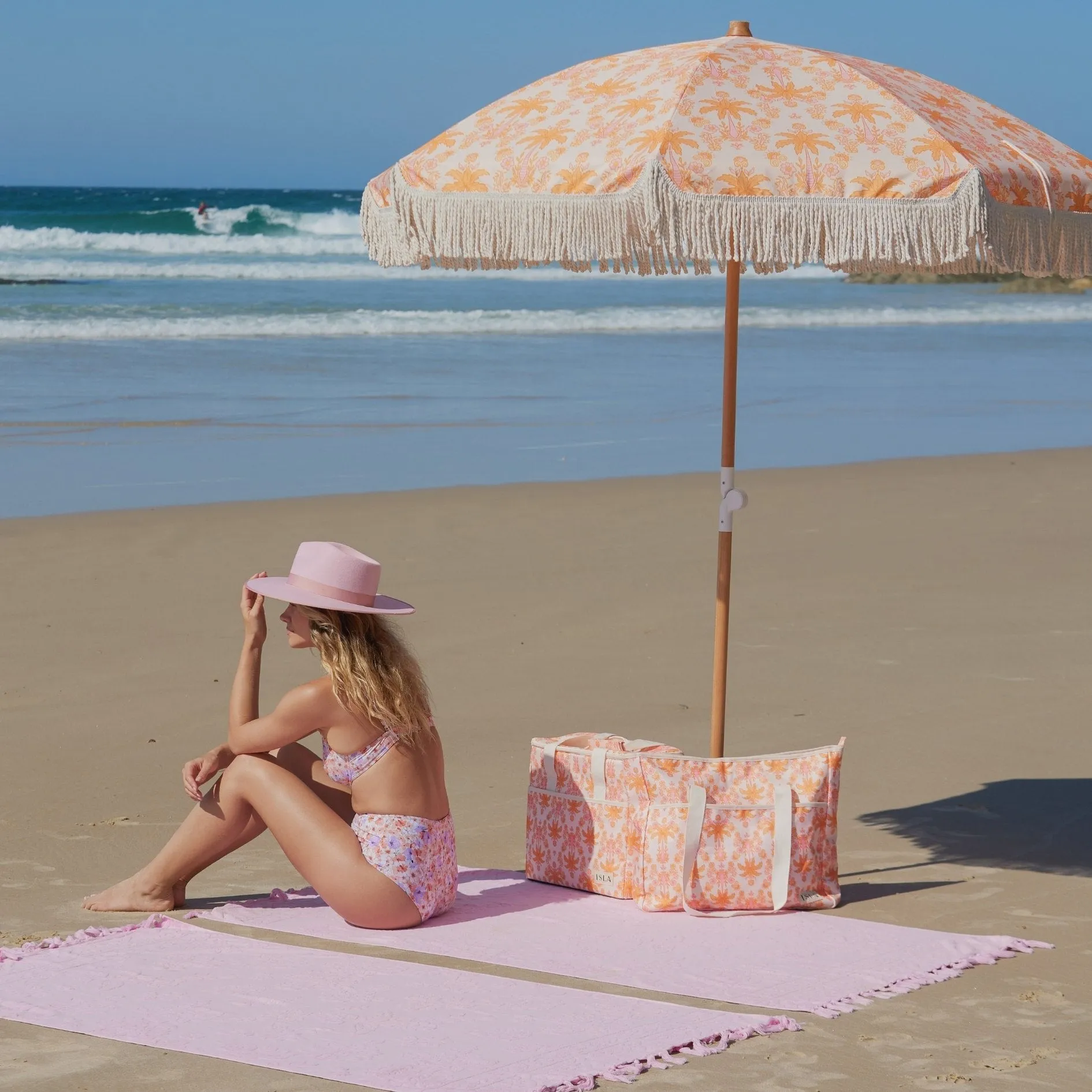 Lucia Blush Beach Towel