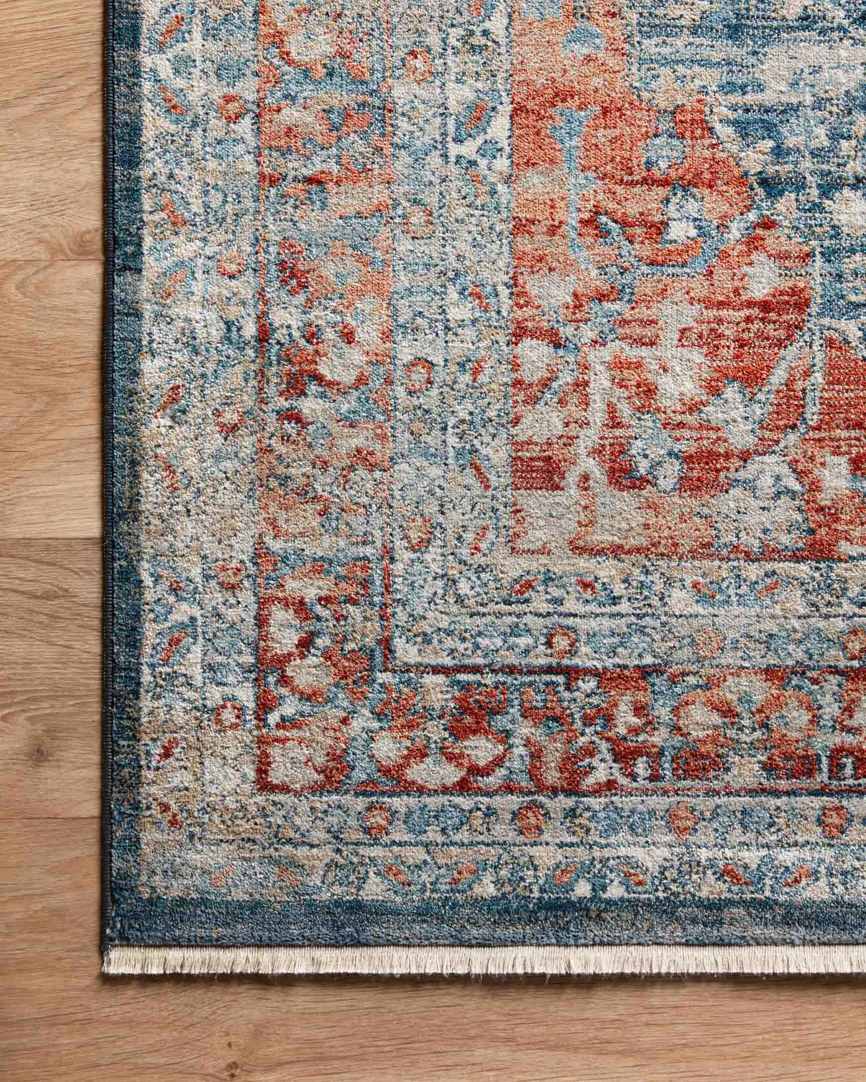 Magnolia Home x Loloi Elise Rug - Navy Red