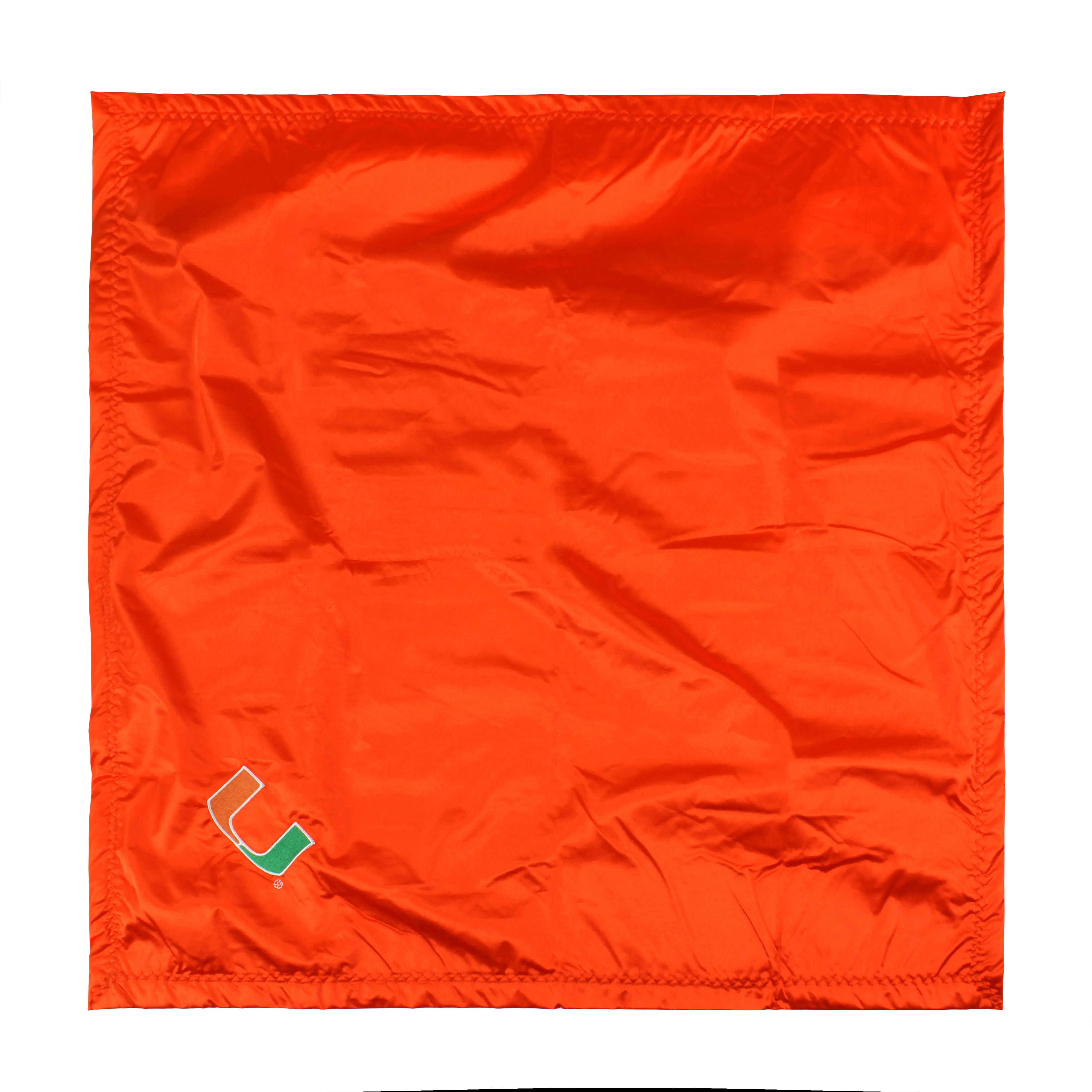 Miami Hurricanes Silky and Super Soft Plush Baby Blanket, 28" x 28"