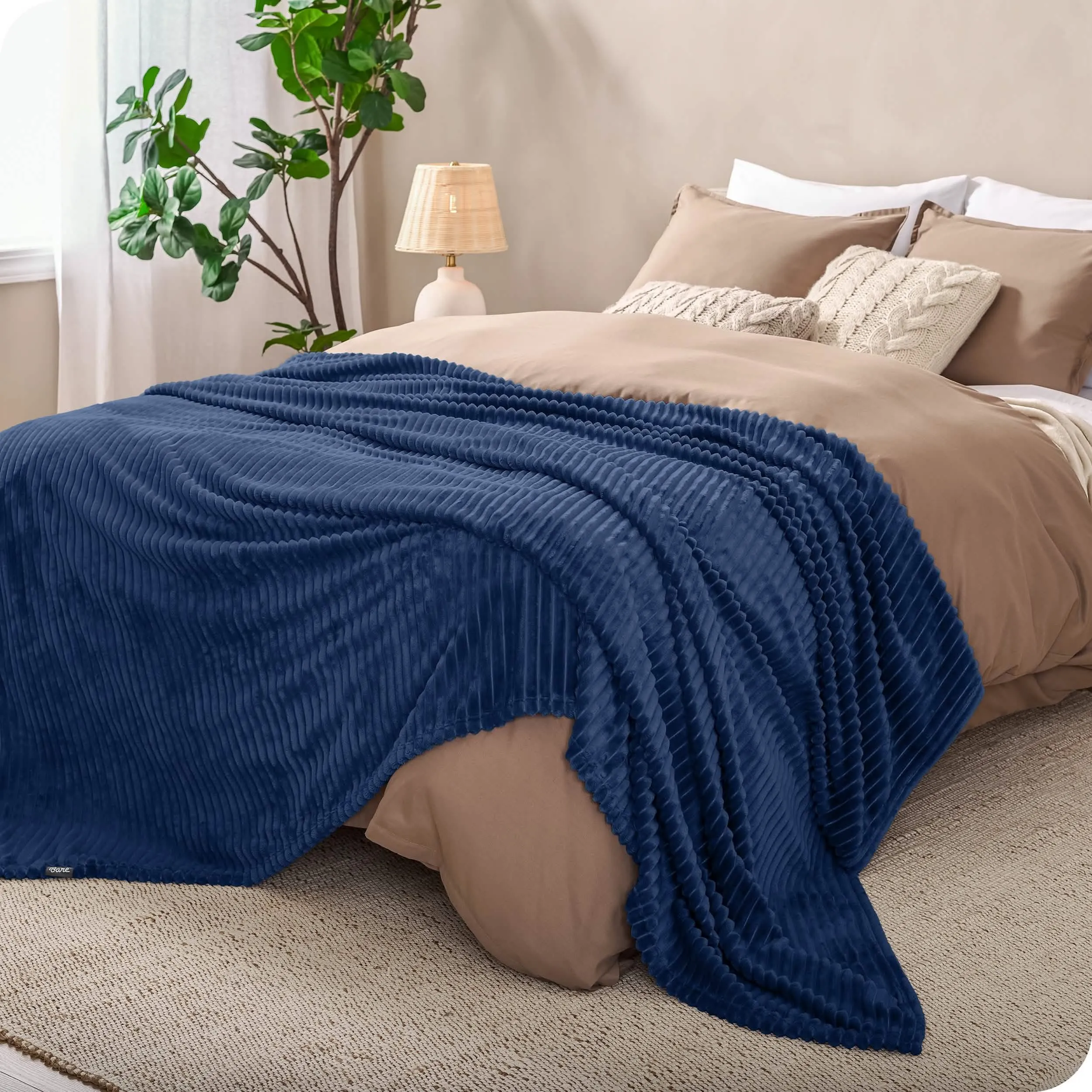 Microplush Ribbed Blanket