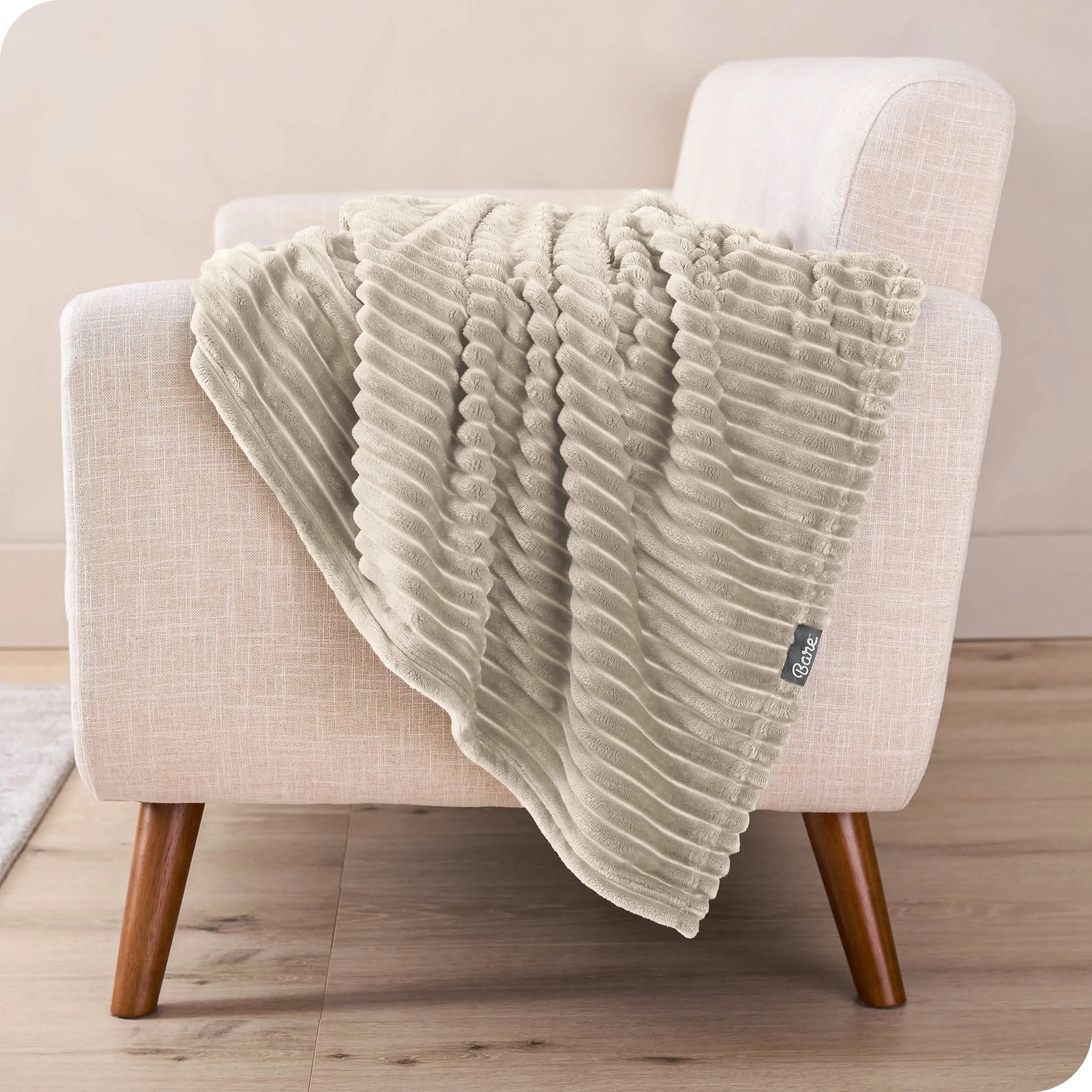 Microplush Ribbed Blanket