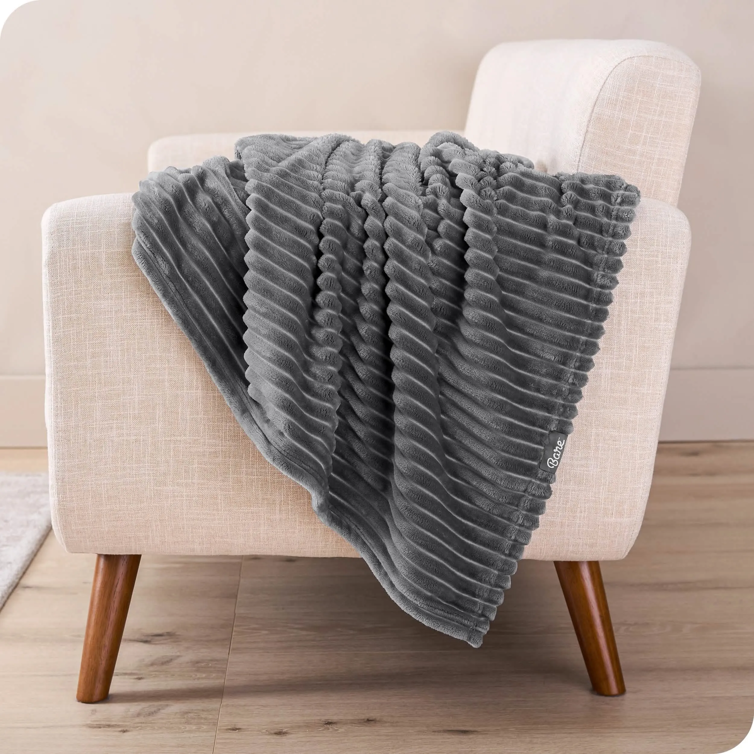 Microplush Ribbed Blanket