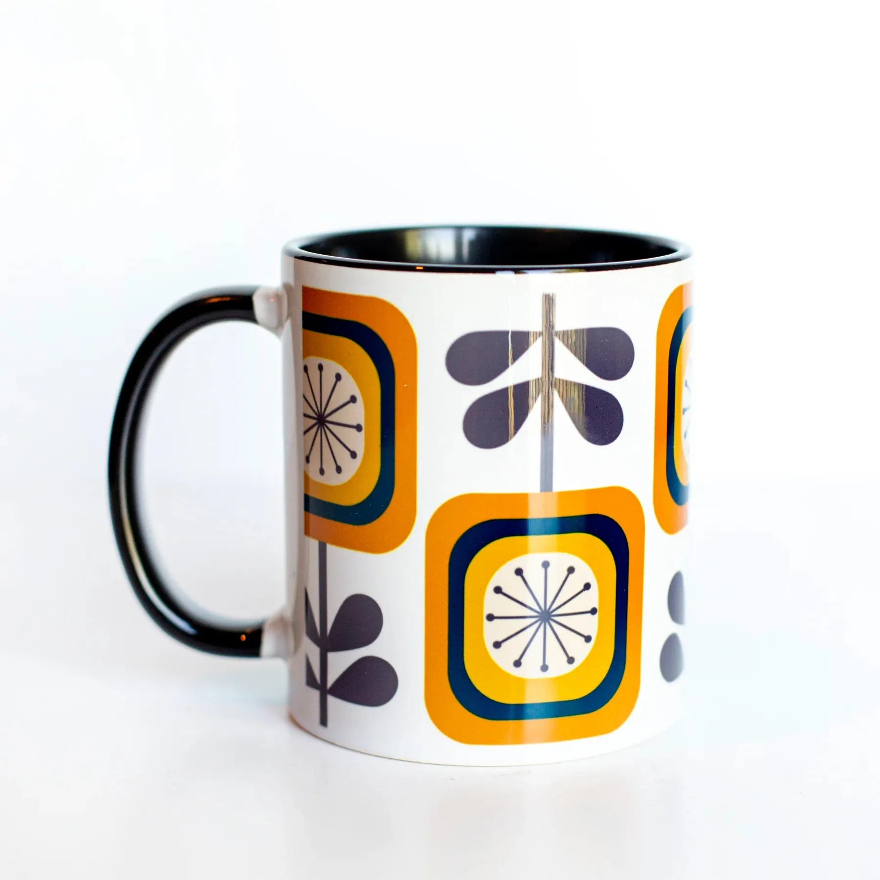 Mid Century Sunflower Mug