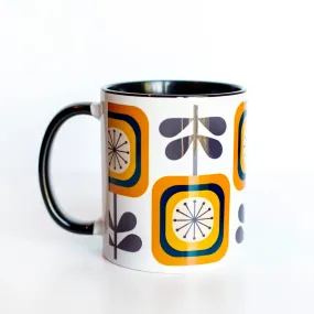 Mid Century Sunflower Mug