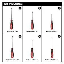 Milwaukee Screwdriver Set 6-Piece 48-22-2706