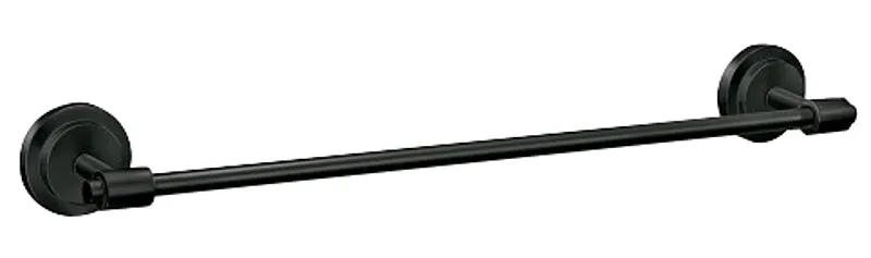 Moen Iso DN0724BL Towel Bar, 24 in L Rod, Aluminum/Zinc, Matte, Wall Mounting :CD  1: QUANTITY: 1