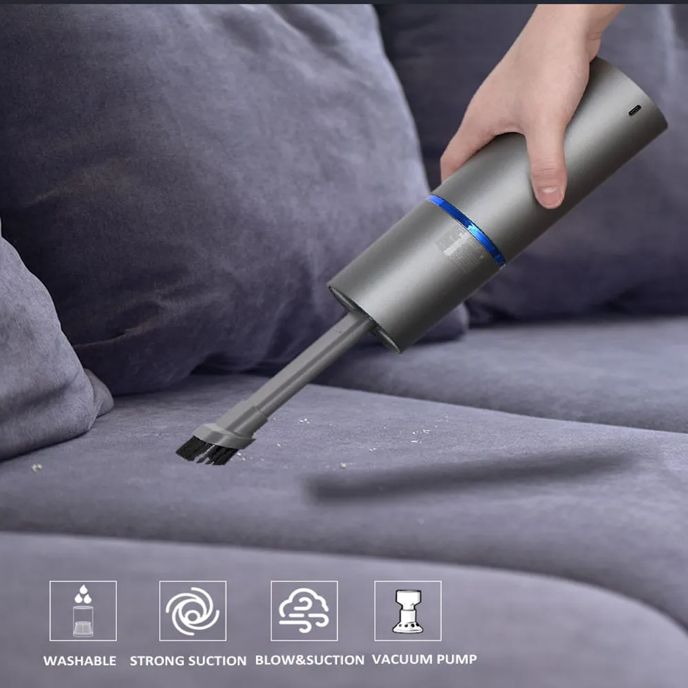 Multifunctional Mini Handheld Cordless Car Vacuum- USB Charging