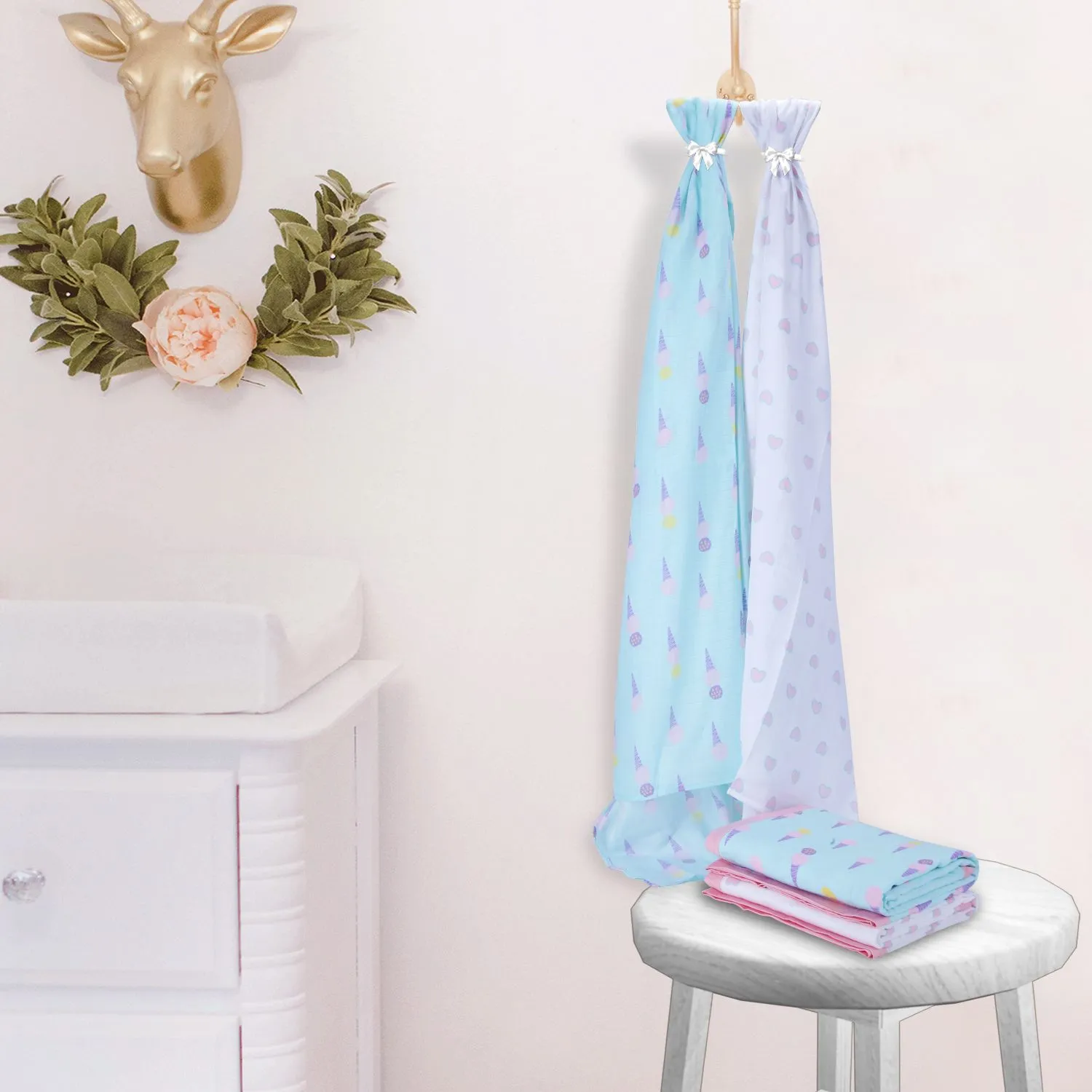 Muslin Blanket - 4 Layered - Icecream Print