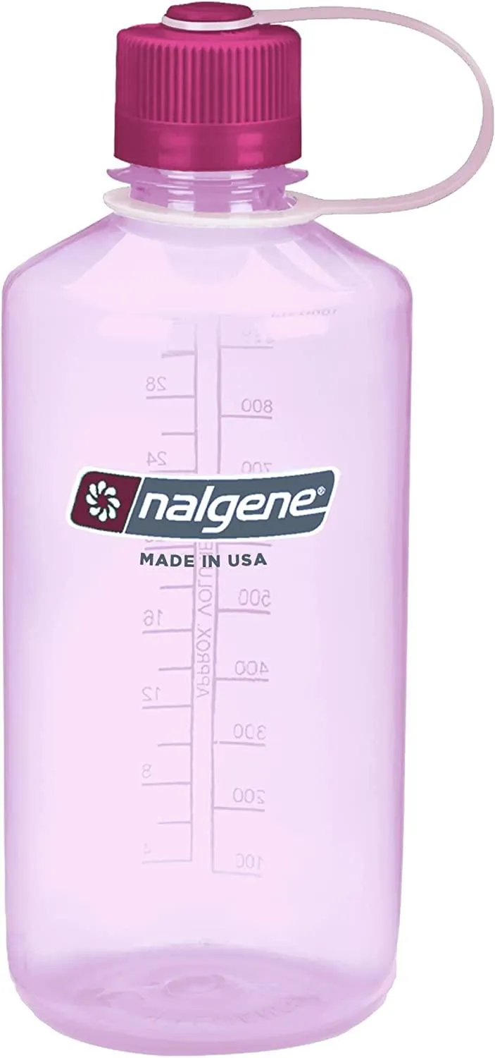 Nalgene Narrow Mouth 32oz Tritan Plastic Water Bottle, 32 Ounce