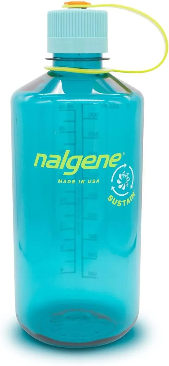 Nalgene Narrow Mouth 32oz Tritan Plastic Water Bottle, 32 Ounce