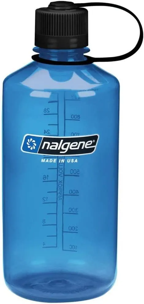 Nalgene Narrow Mouth 32oz Tritan Plastic Water Bottle, 32 Ounce