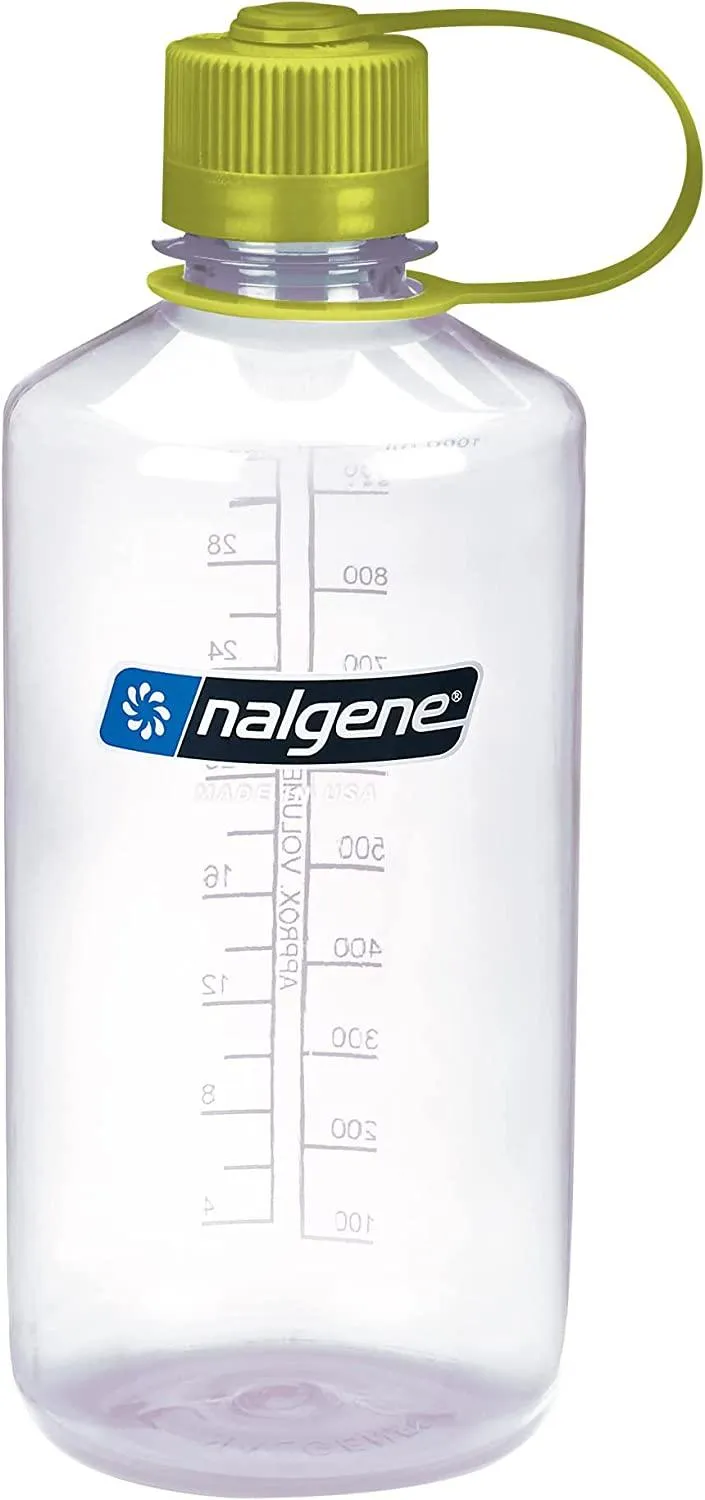 Nalgene Narrow Mouth 32oz Tritan Plastic Water Bottle, 32 Ounce