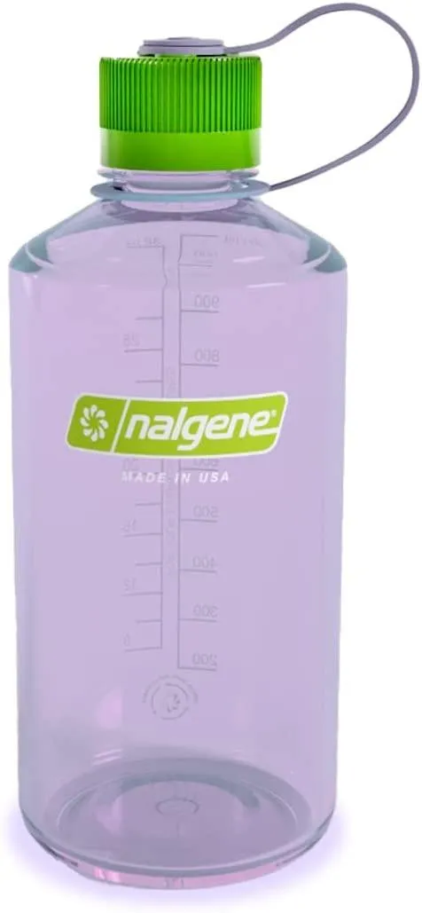 Nalgene Narrow Mouth 32oz Tritan Plastic Water Bottle, 32 Ounce