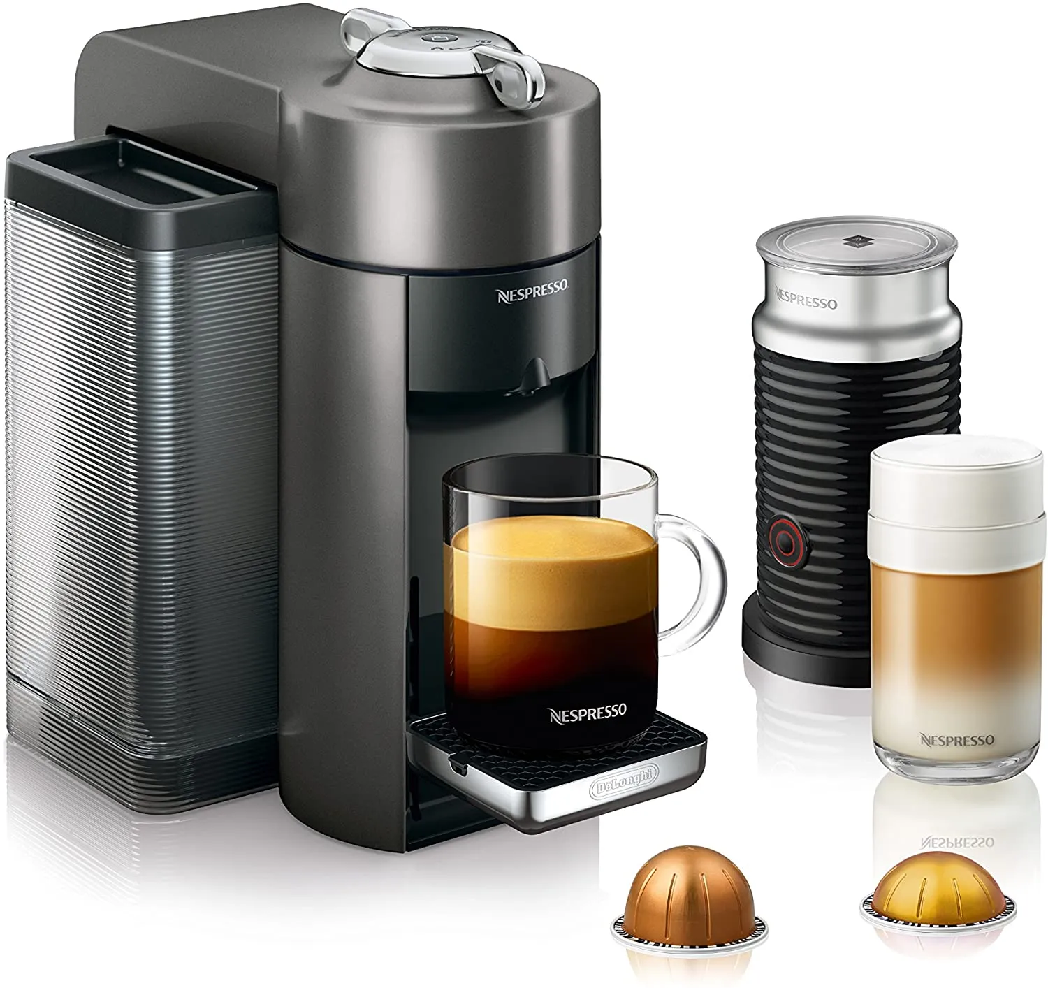 Nespresso - Espresso Machine Bundle with Aeroccino Milk Frother