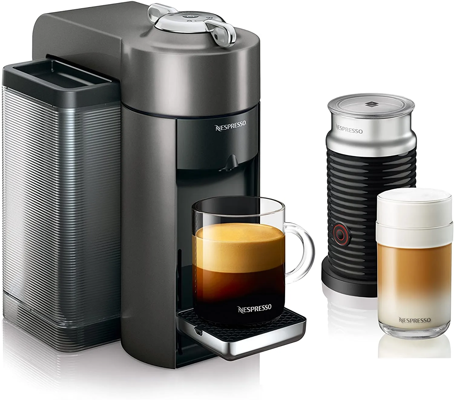 Nespresso - Espresso Machine Bundle with Aeroccino Milk Frother