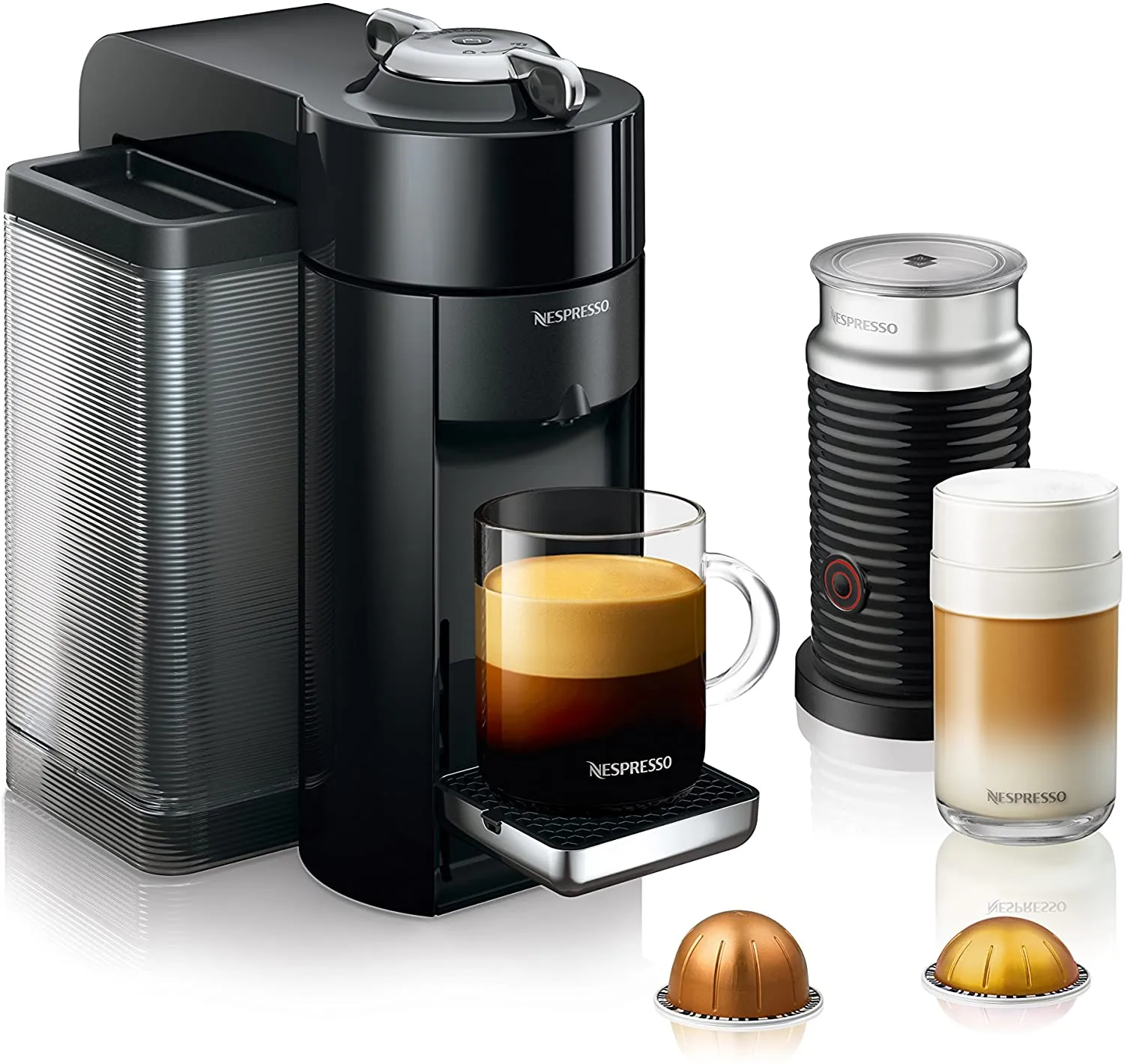 Nespresso - Espresso Machine Bundle with Aeroccino Milk Frother