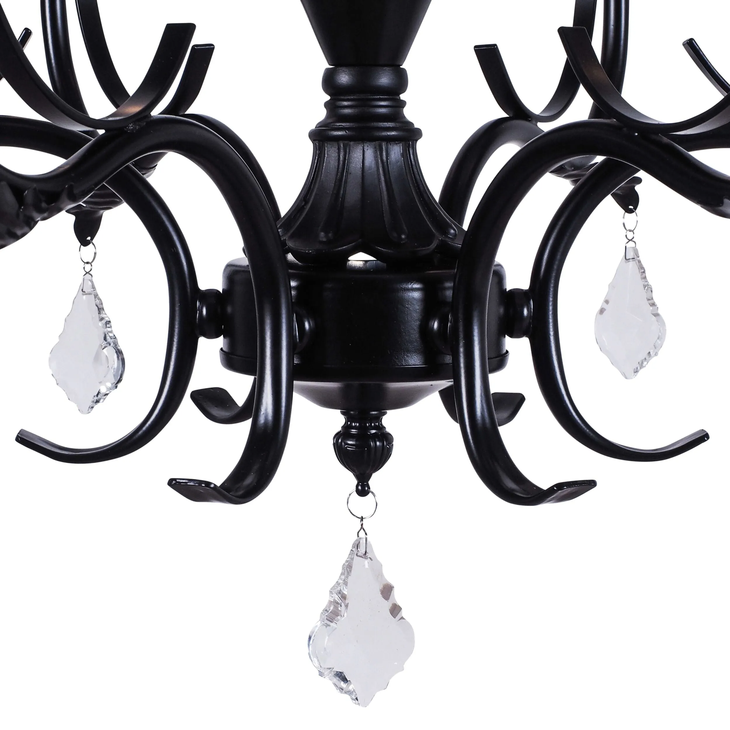 Nevada 9 Light Chandelier Black