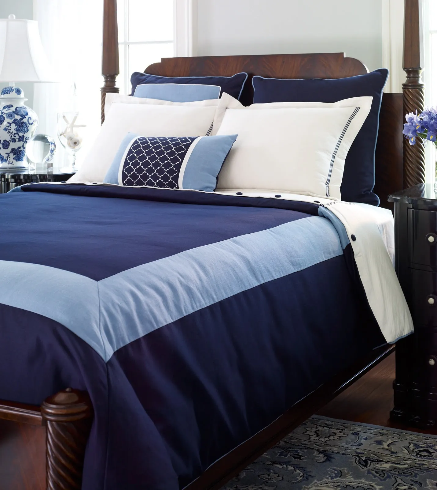 Newport reversible coastal duvet