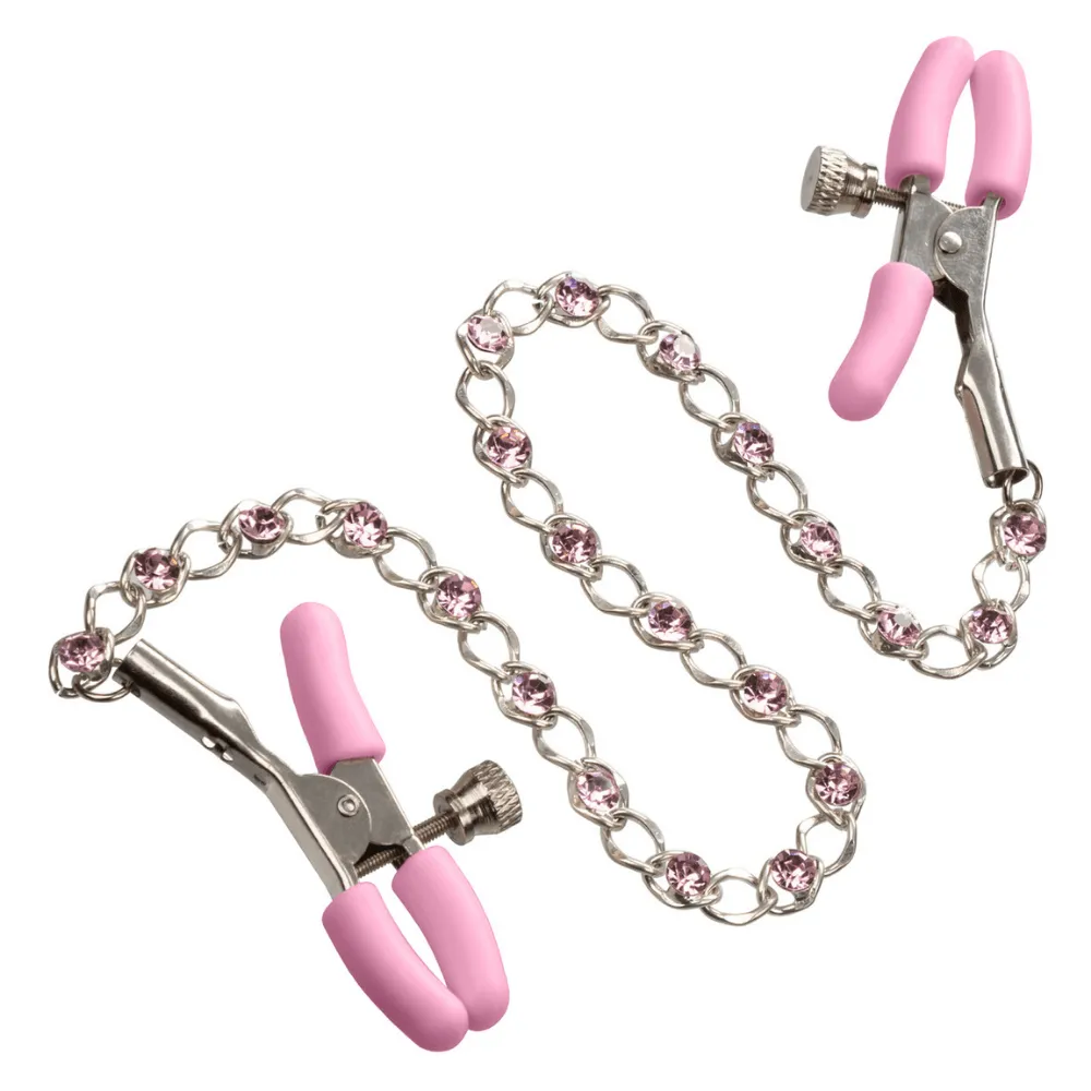 Nipple Play Crystal Chain Nipple Clamps