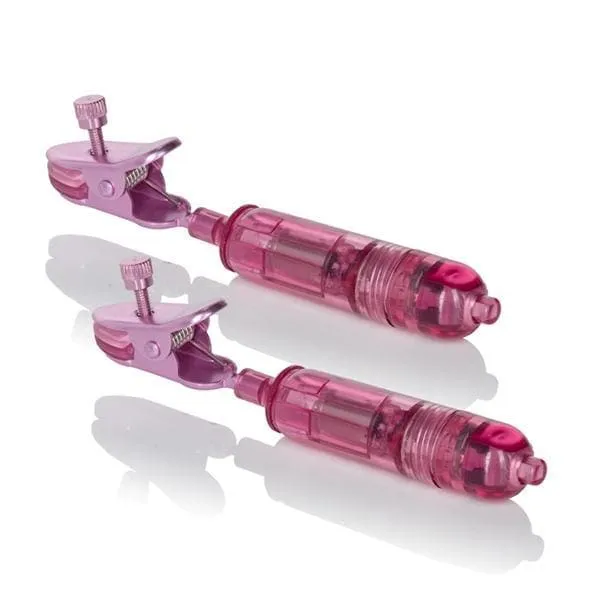 One Touch Micro Discreet Lightweight Wireless Vibrating Adjustable Nipple Clamps