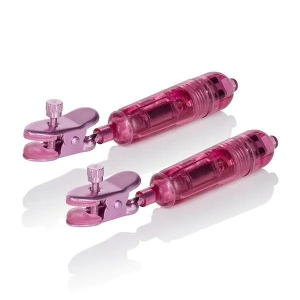 One Touch Micro Discreet Lightweight Wireless Vibrating Adjustable Nipple Clamps