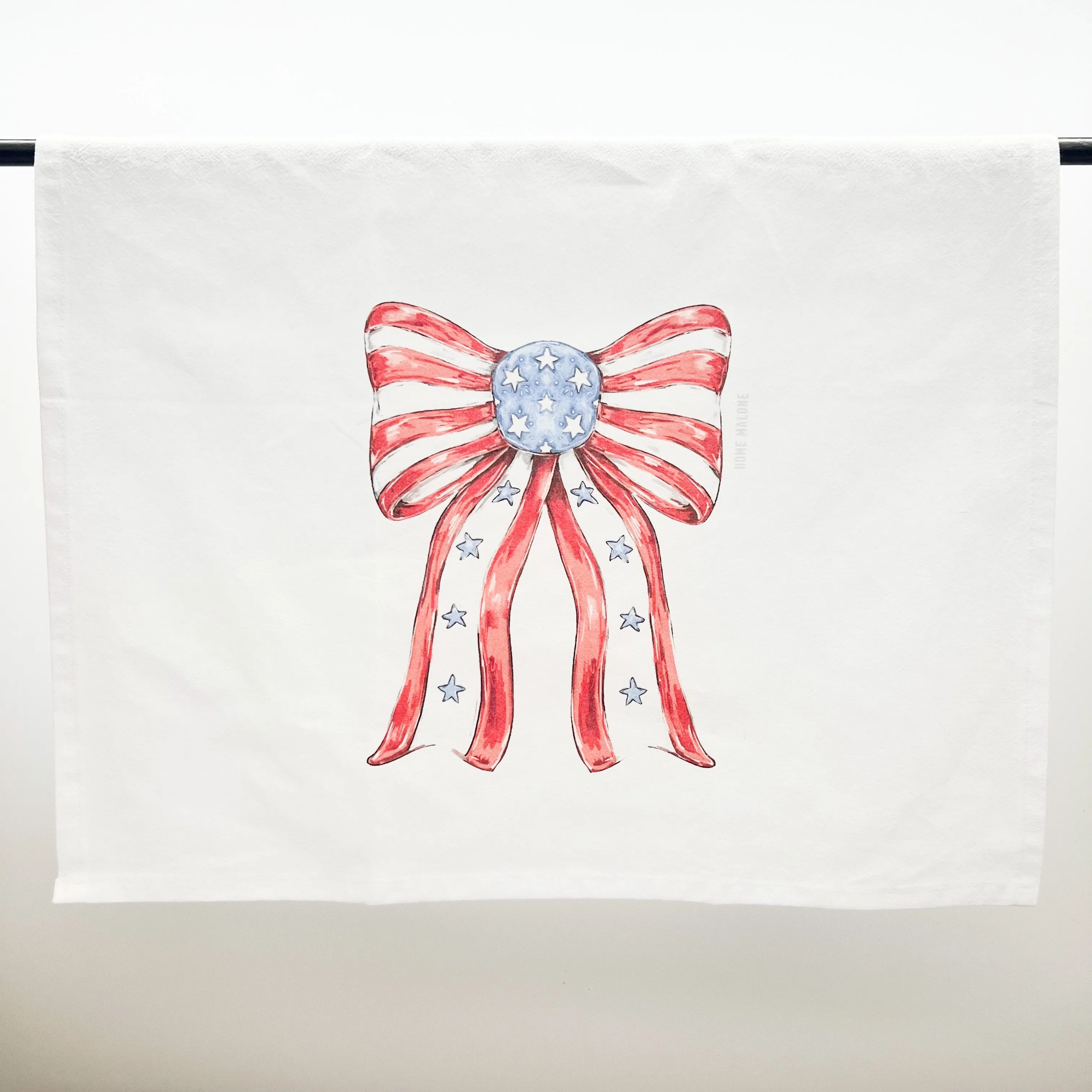 Patriotic Bow Tea Towel