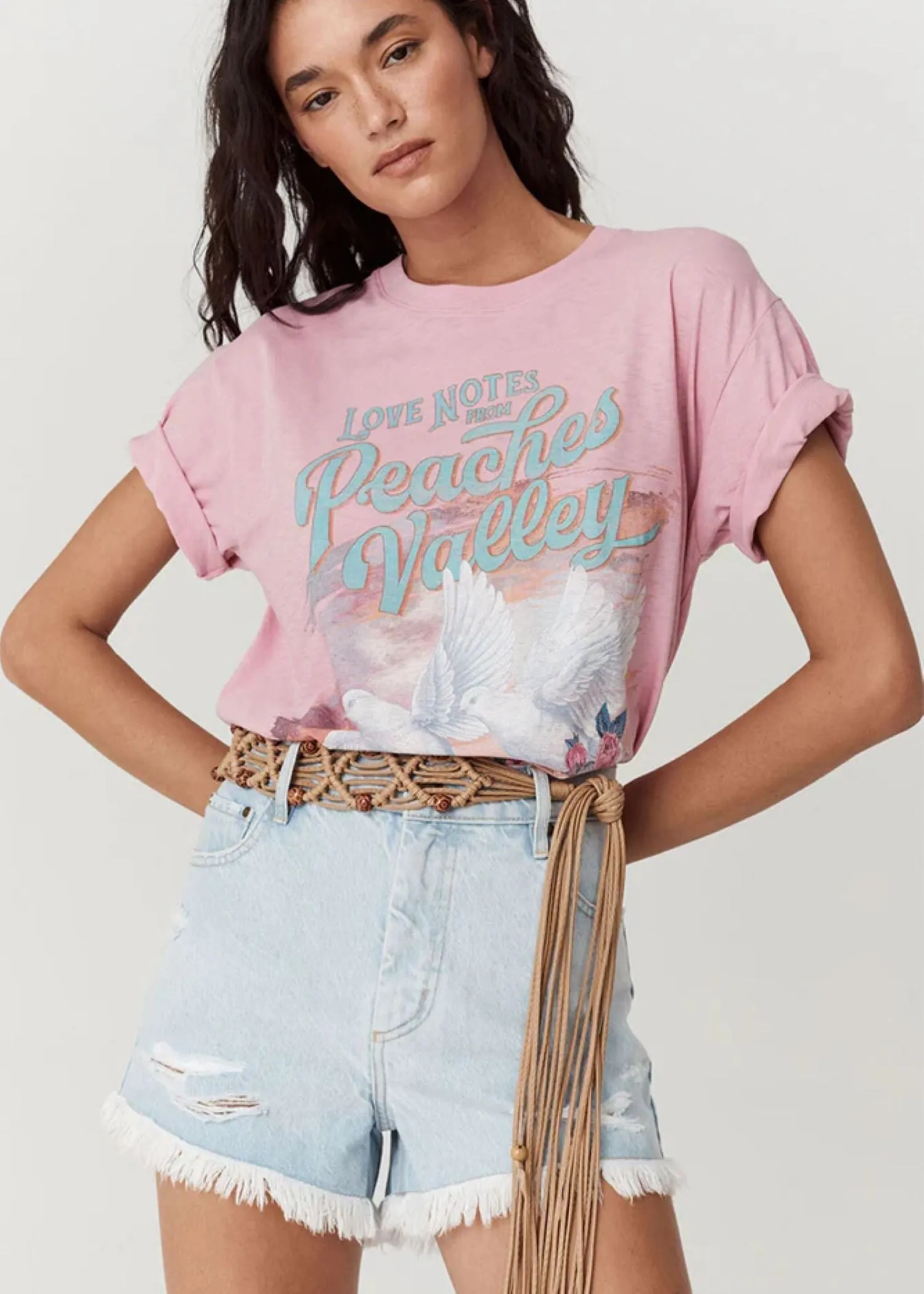 Peaches Biker Tee