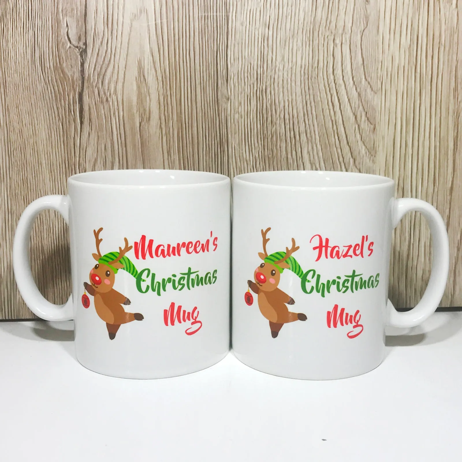 Personalised Rudolph Christmas Mug Version 2