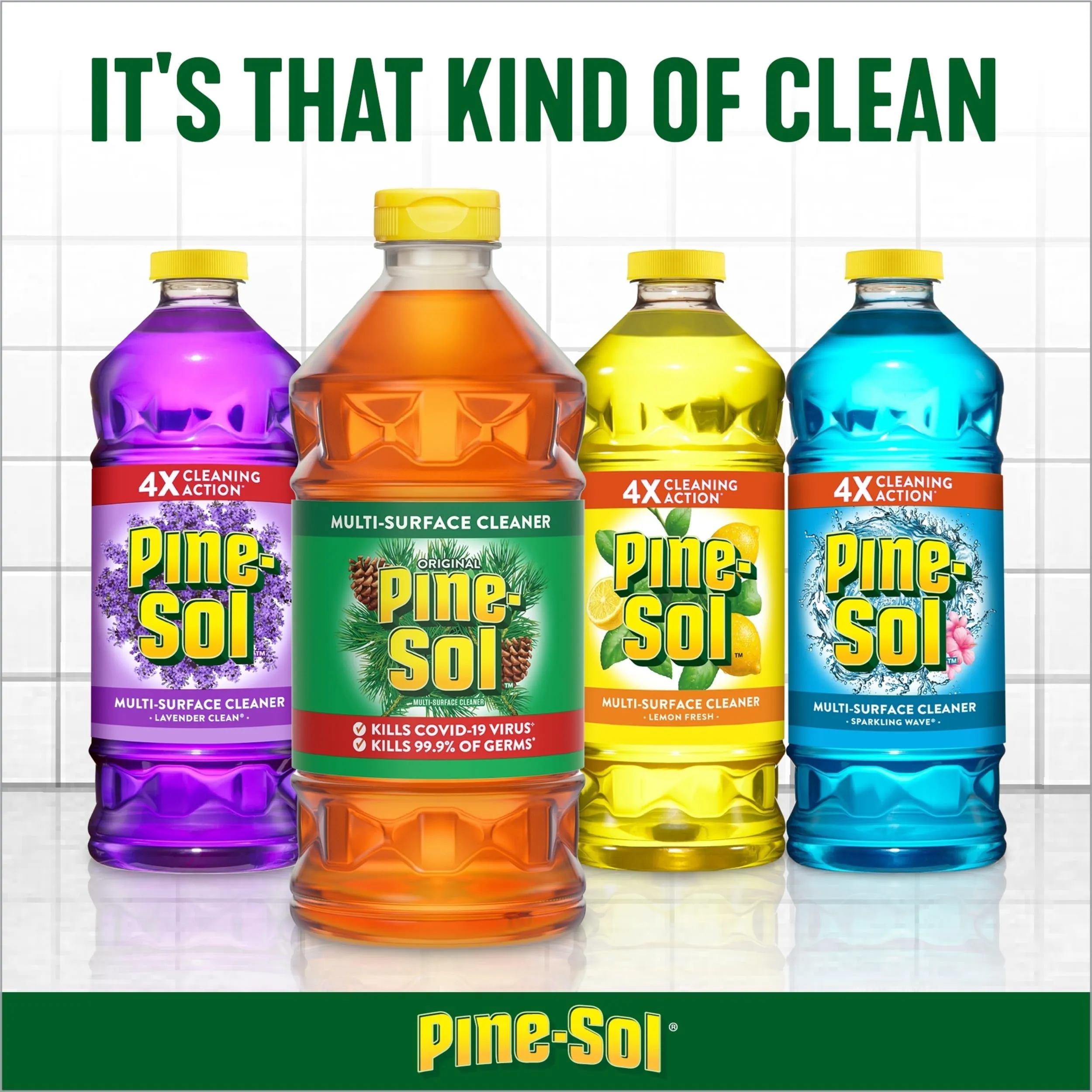 Pine-Sol Multi-Surface and Multi-Ppurpose Cleaner, Lemon Fresh, 100 fl oz