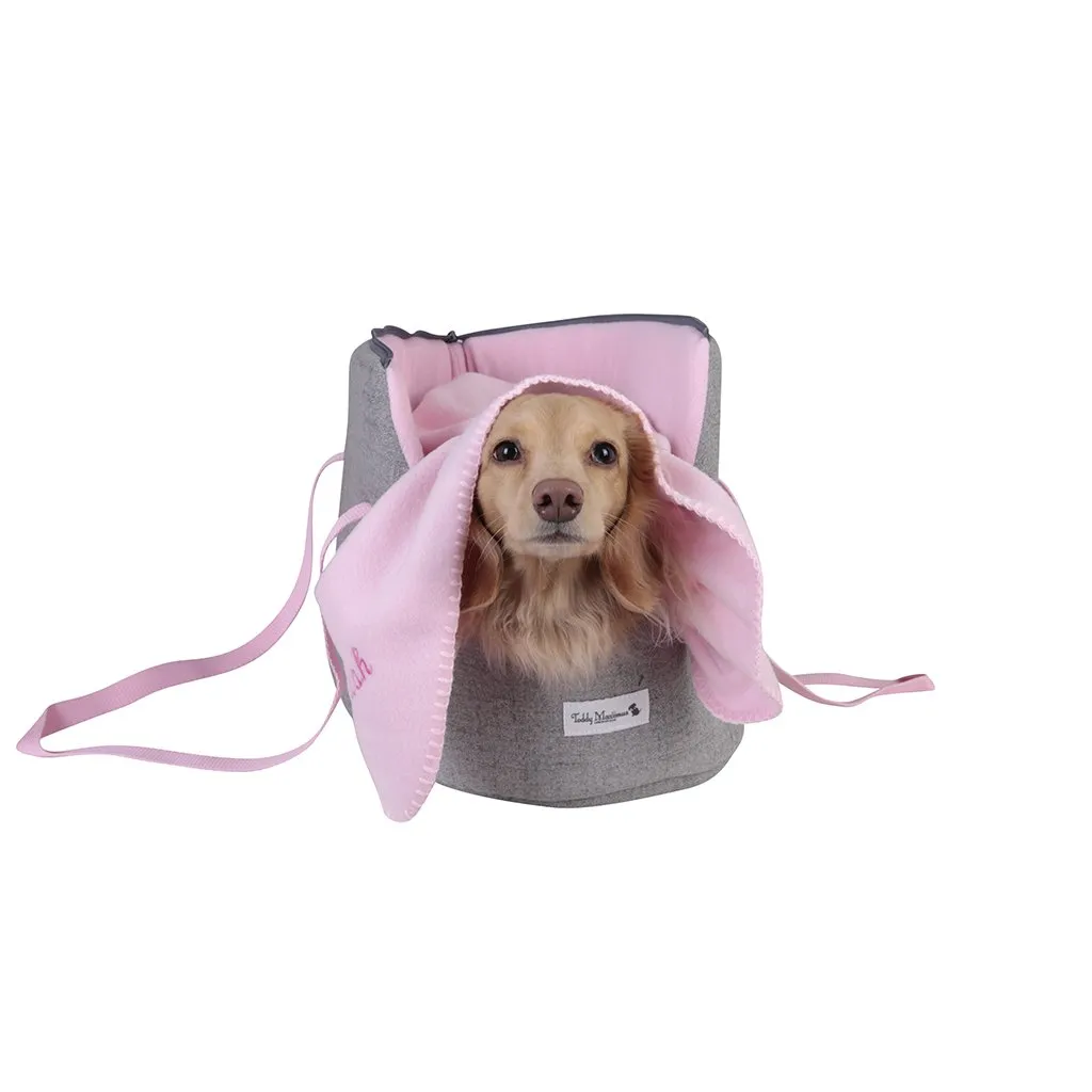 Pink Personalised Fleece Luxury Dog Blanket