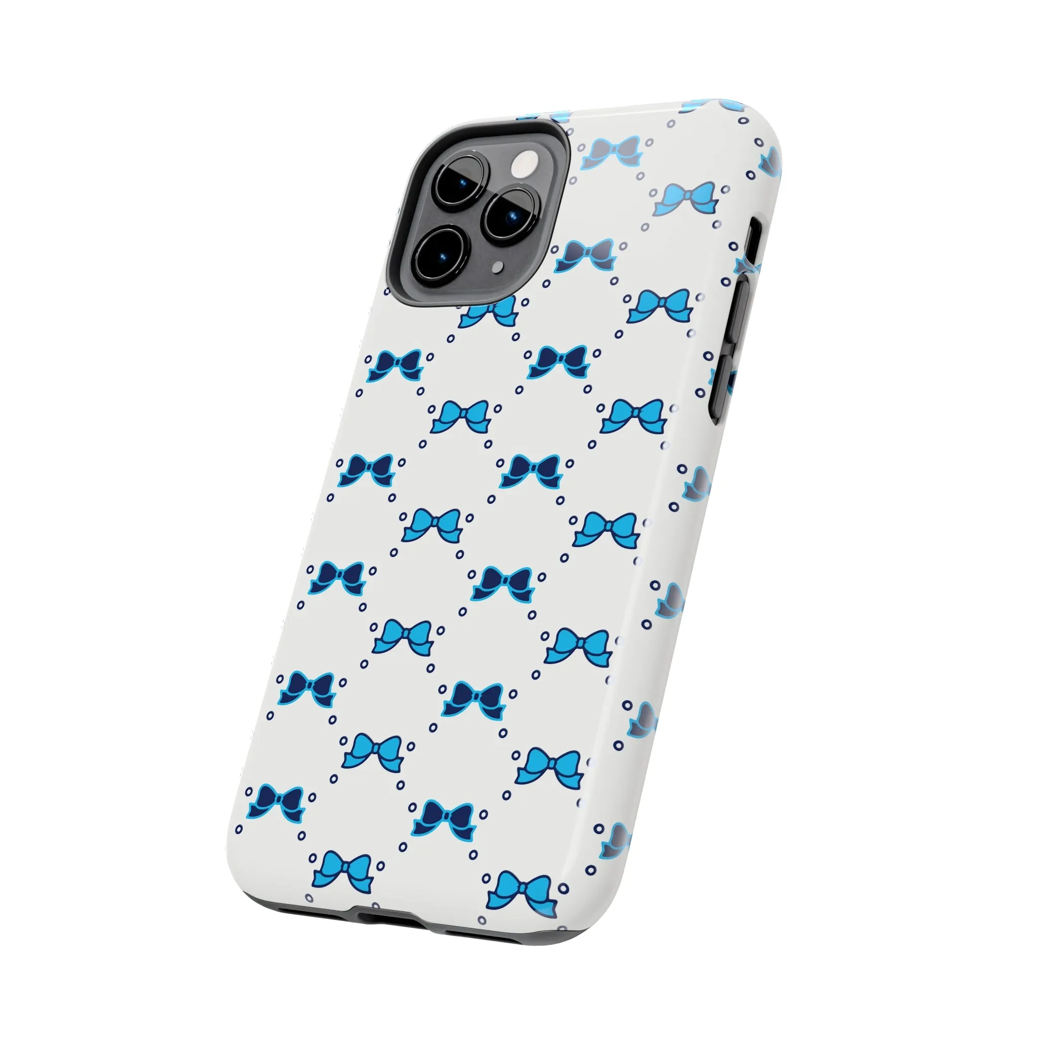 Pretty Little Bow Phone Case, Bed Party Bow Iphone case, Bow Phone Case, College Case, Bow Gift - Bow Aesthetic, Villanova, PSU, Blue Bow