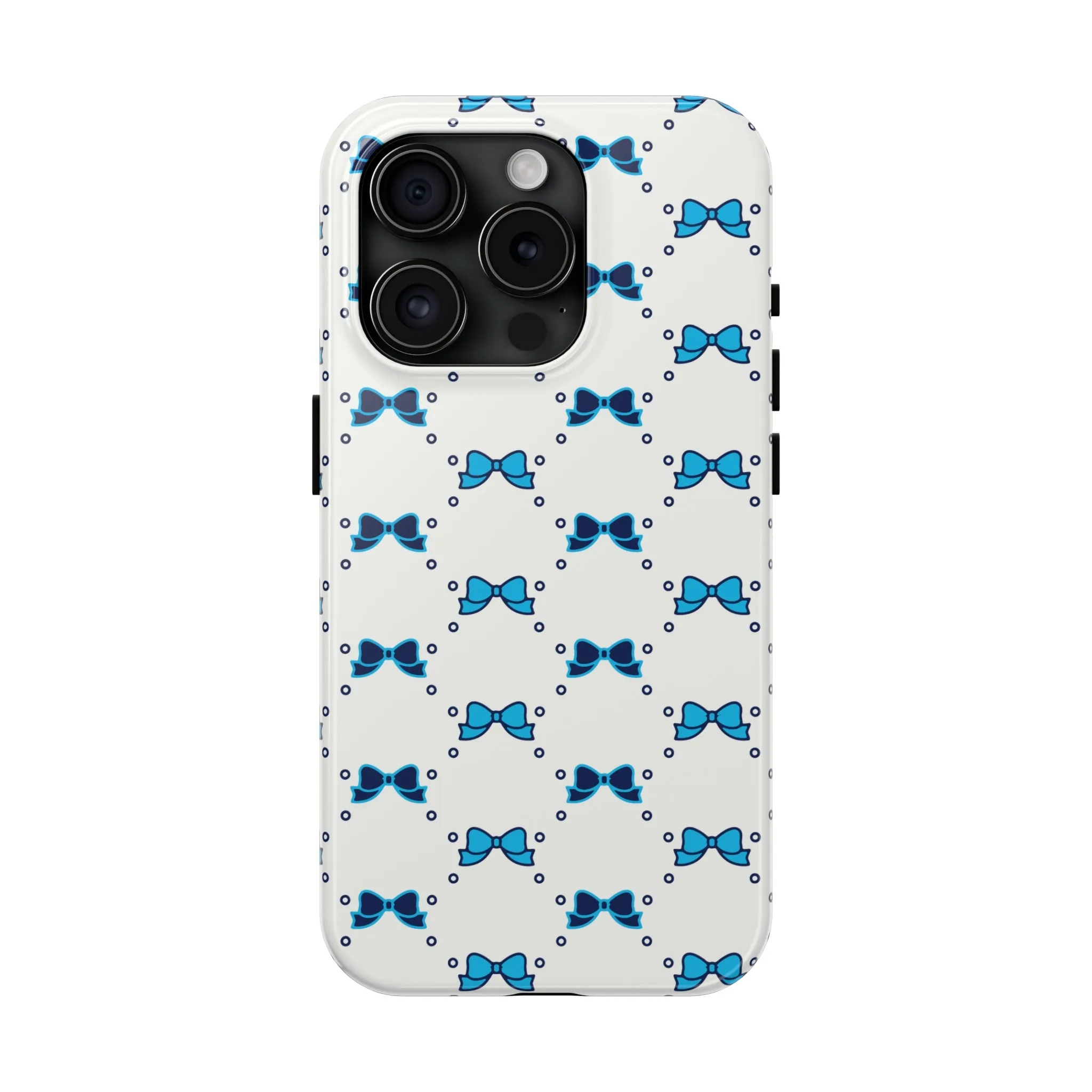 Pretty Little Bow Phone Case, Bed Party Bow Iphone case, Bow Phone Case, College Case, Bow Gift - Bow Aesthetic, Villanova, PSU, Blue Bow