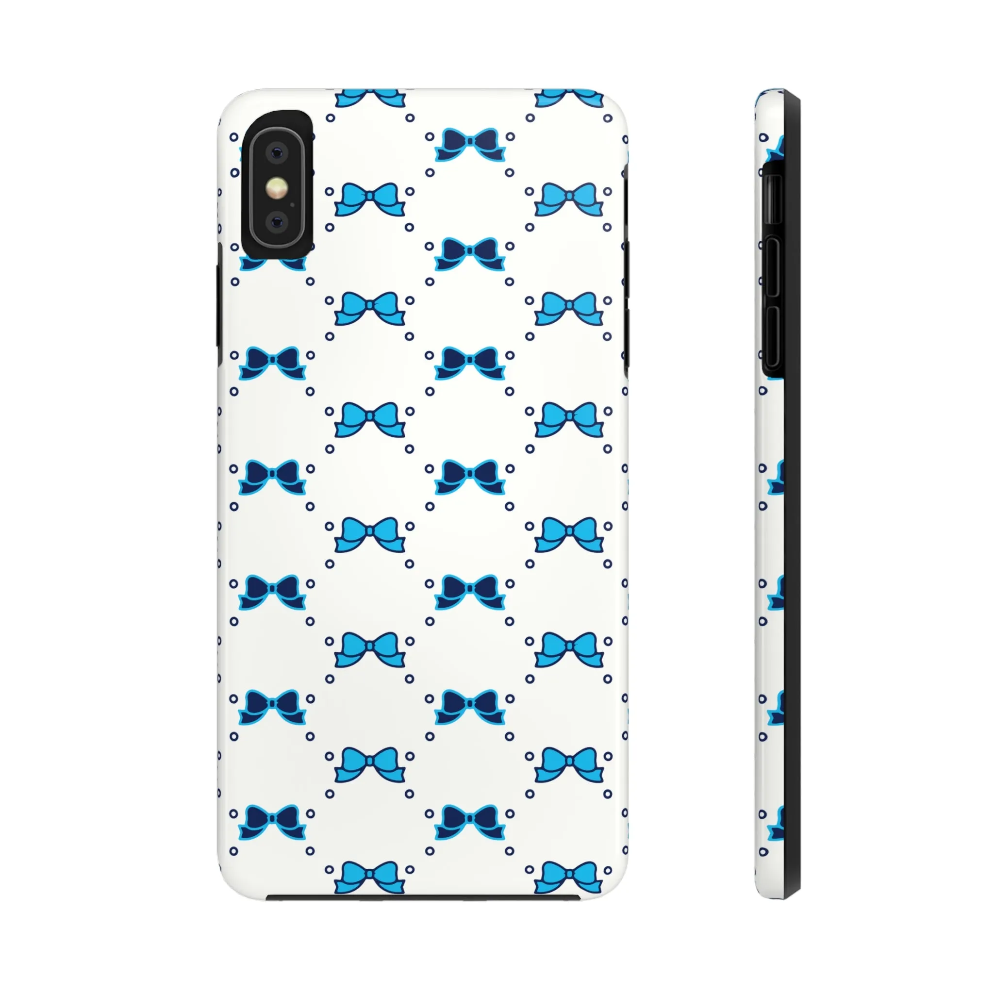 Pretty Little Bow Phone Case, Bed Party Bow Iphone case, Bow Phone Case, College Case, Bow Gift - Bow Aesthetic, Villanova, PSU, Blue Bow