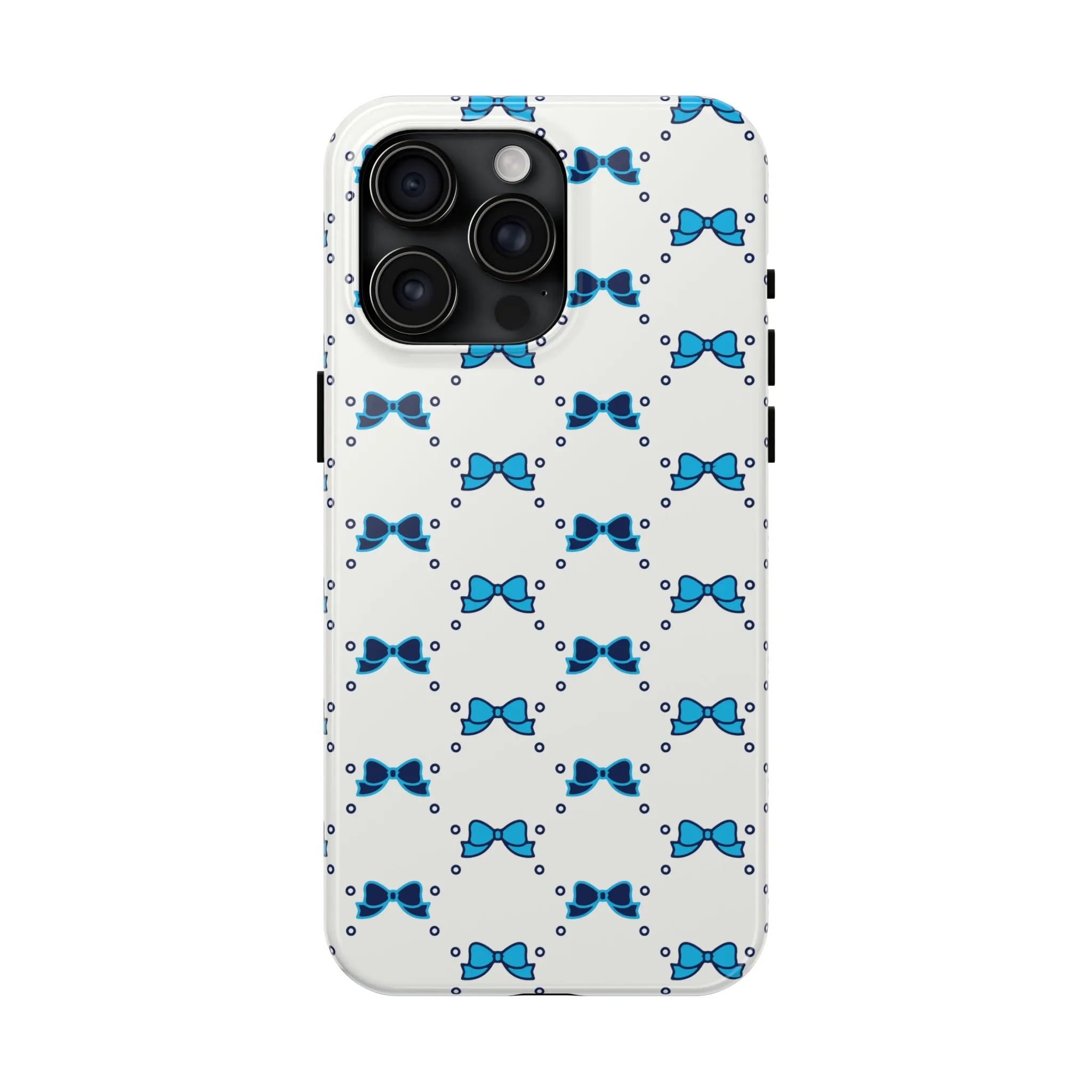 Pretty Little Bow Phone Case, Bed Party Bow Iphone case, Bow Phone Case, College Case, Bow Gift - Bow Aesthetic, Villanova, PSU, Blue Bow