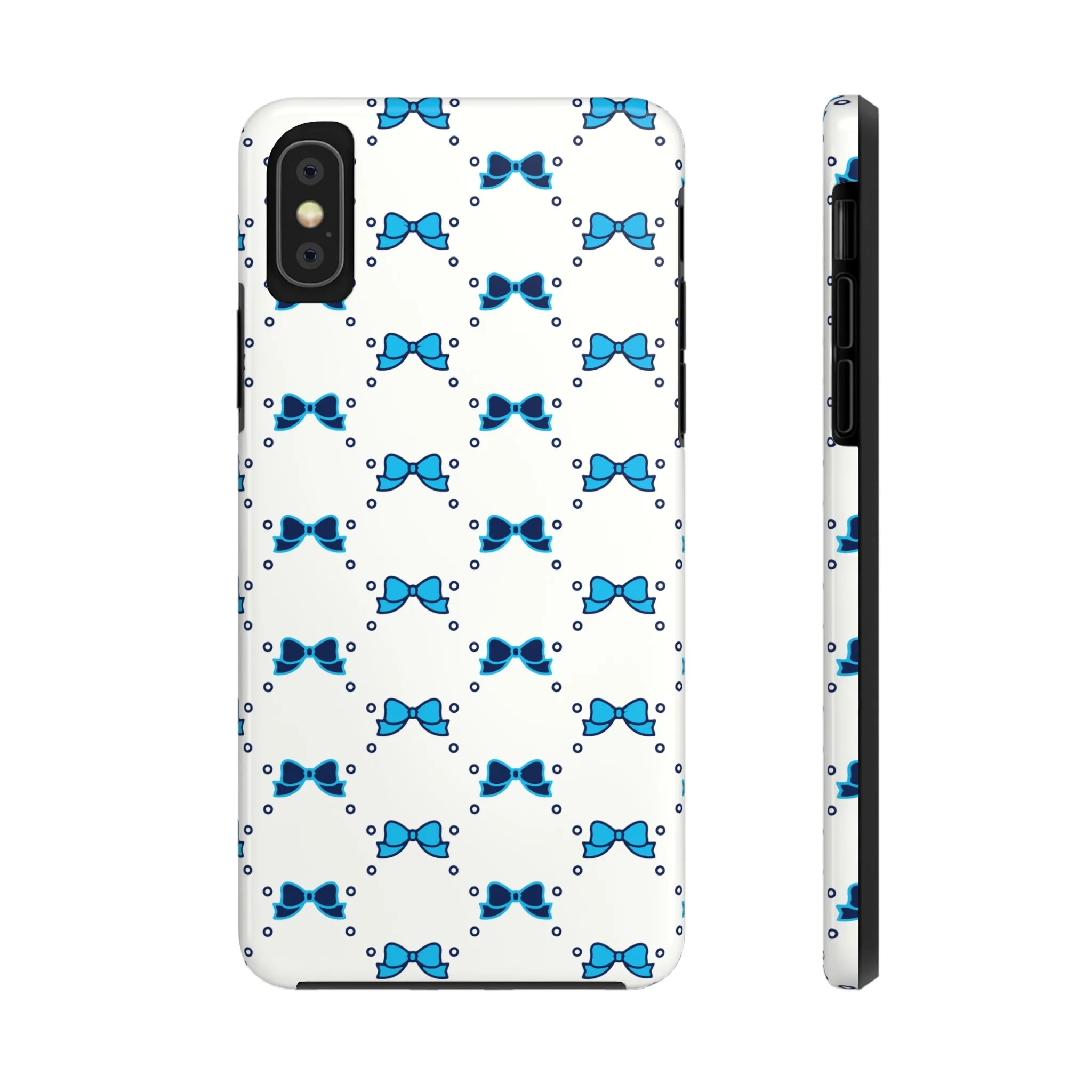 Pretty Little Bow Phone Case, Bed Party Bow Iphone case, Bow Phone Case, College Case, Bow Gift - Bow Aesthetic, Villanova, PSU, Blue Bow