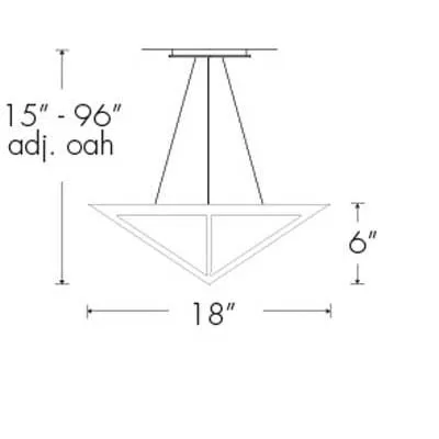 Profiles 11201-18-CH Indoor/Outdoor Cable Hung Pendant By Ultralights Lighting