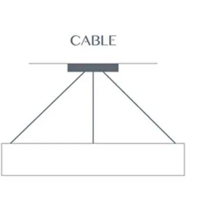 Profiles 11201-18-CH Indoor/Outdoor Cable Hung Pendant By Ultralights Lighting