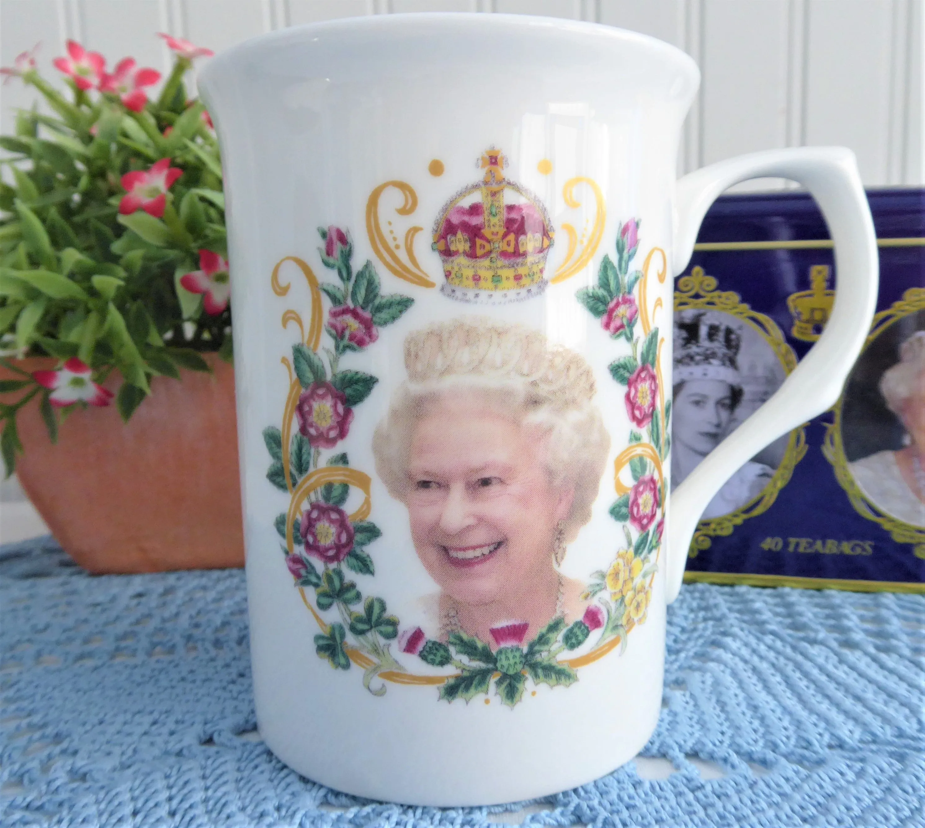 Queen Elizabeth II Platinum Jubilee Mug English Bone China 2022