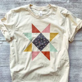 Quilt Block Star Tee