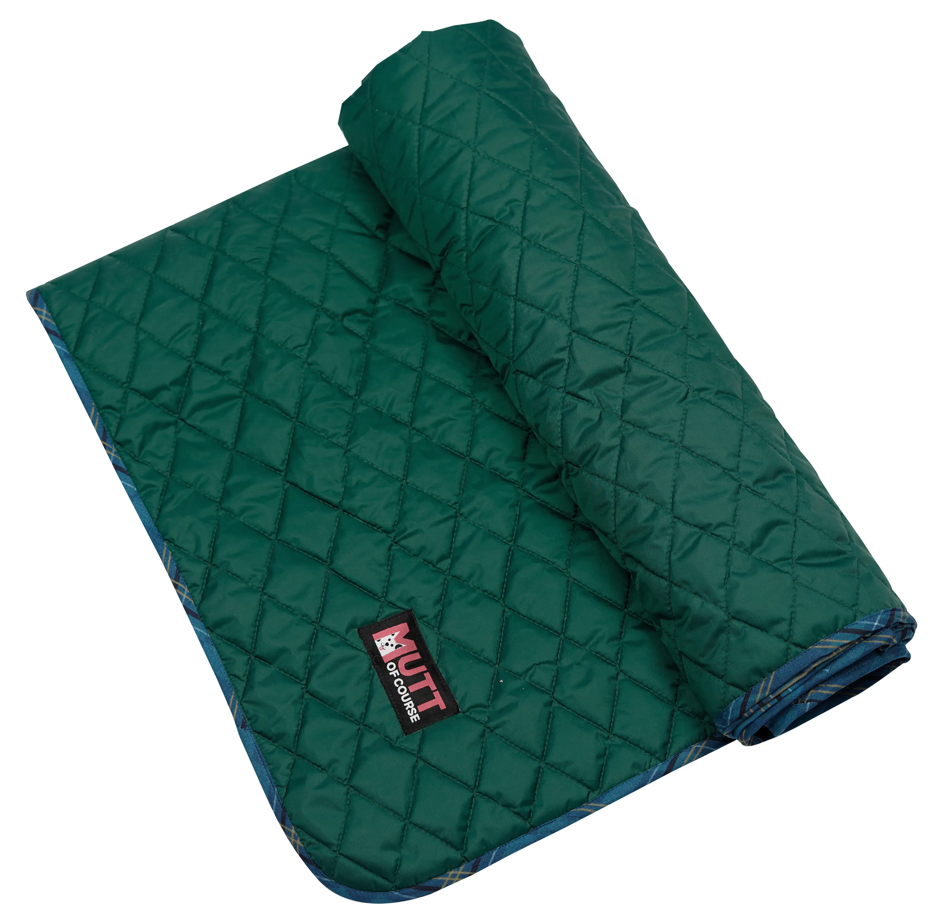 Quilted Green Blanket for Cats and Dogs