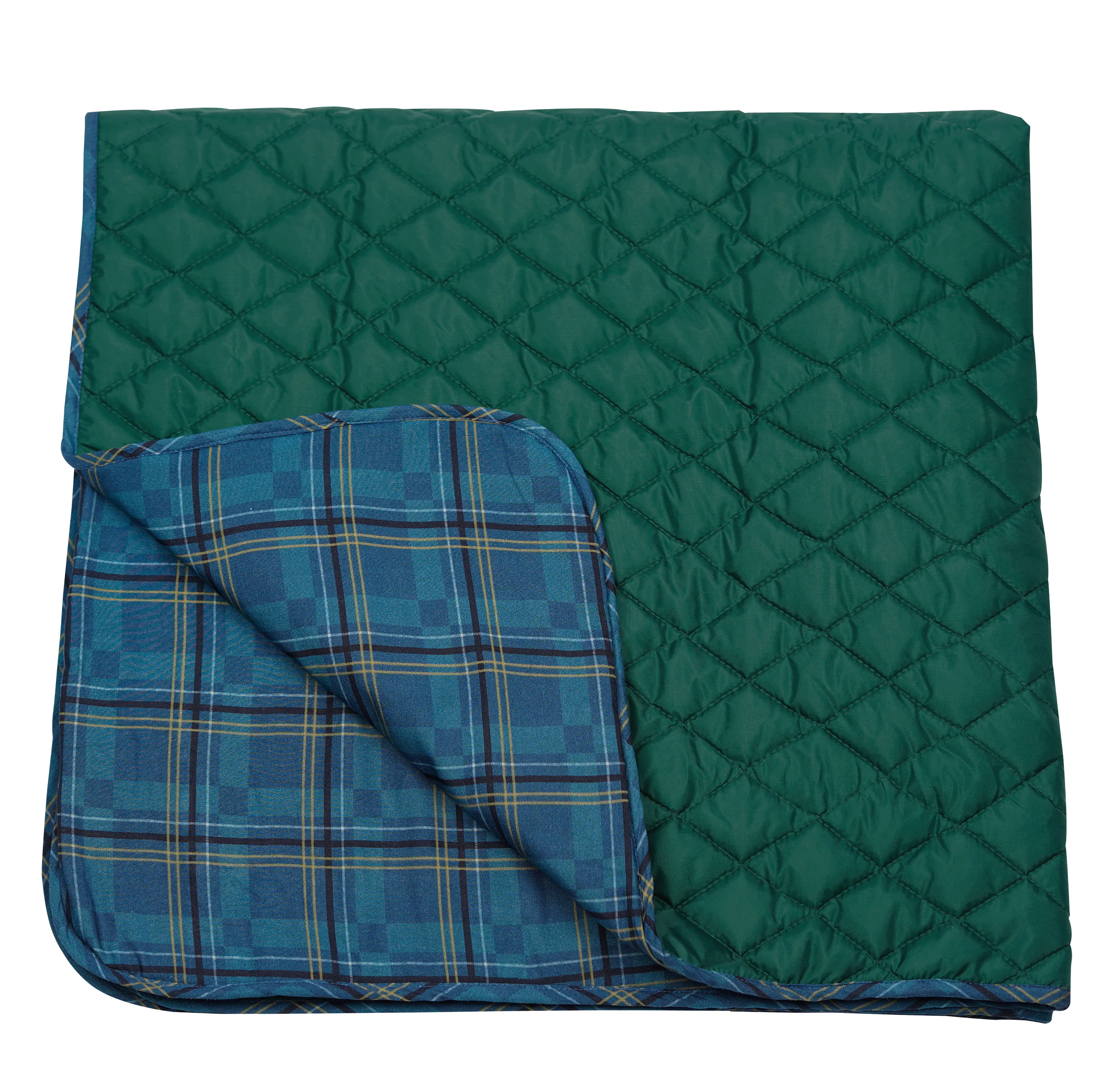 Quilted Green Blanket for Cats and Dogs