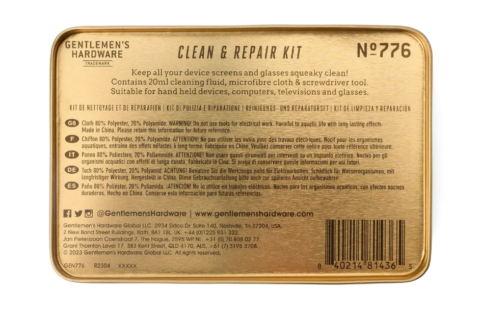 "Squeaky Clean" Clean & Repair Kit