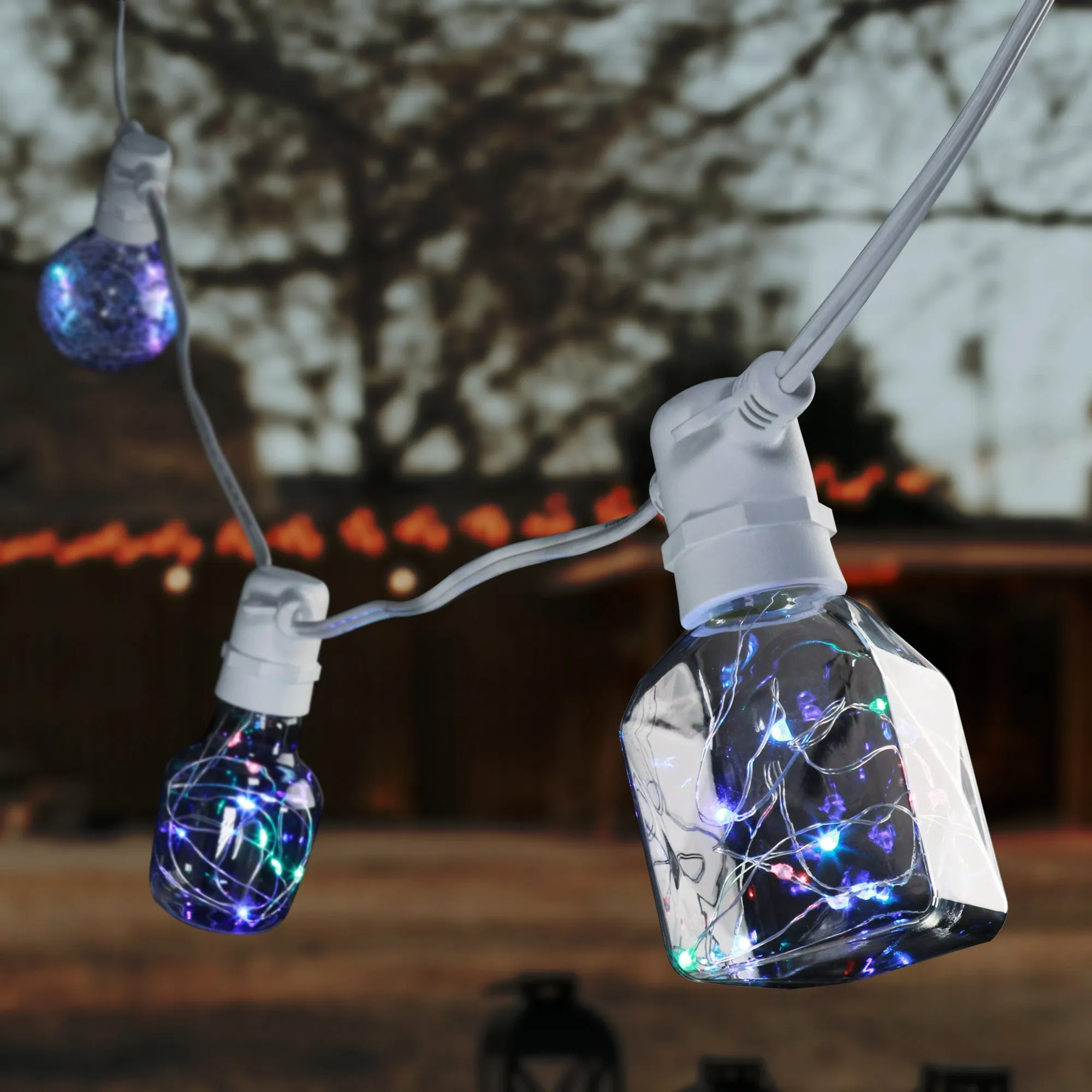 Red Green and Blue Bottle LED Fairy Light