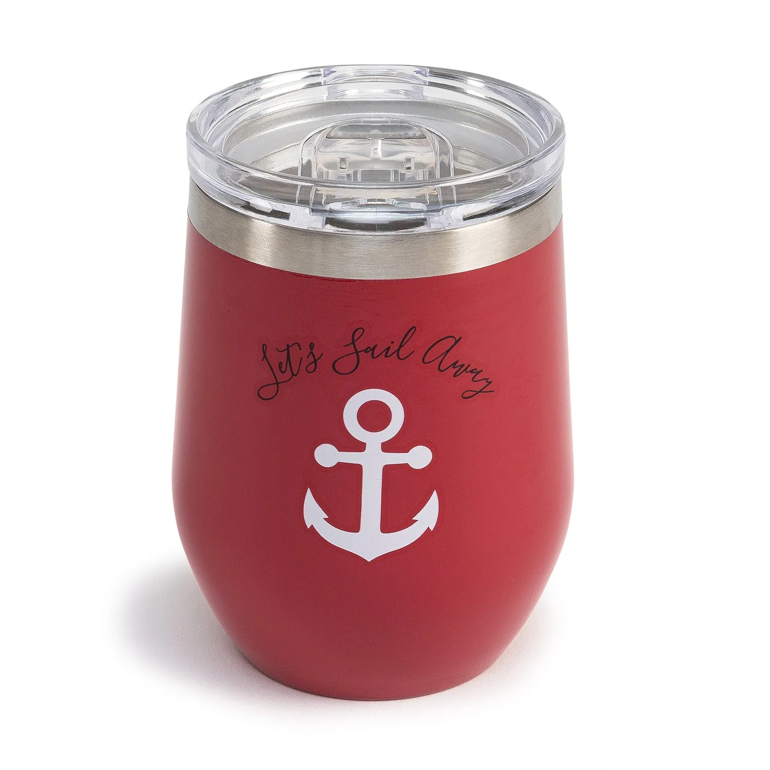 Reusable Stainless Steel Printed Wine Tumbler